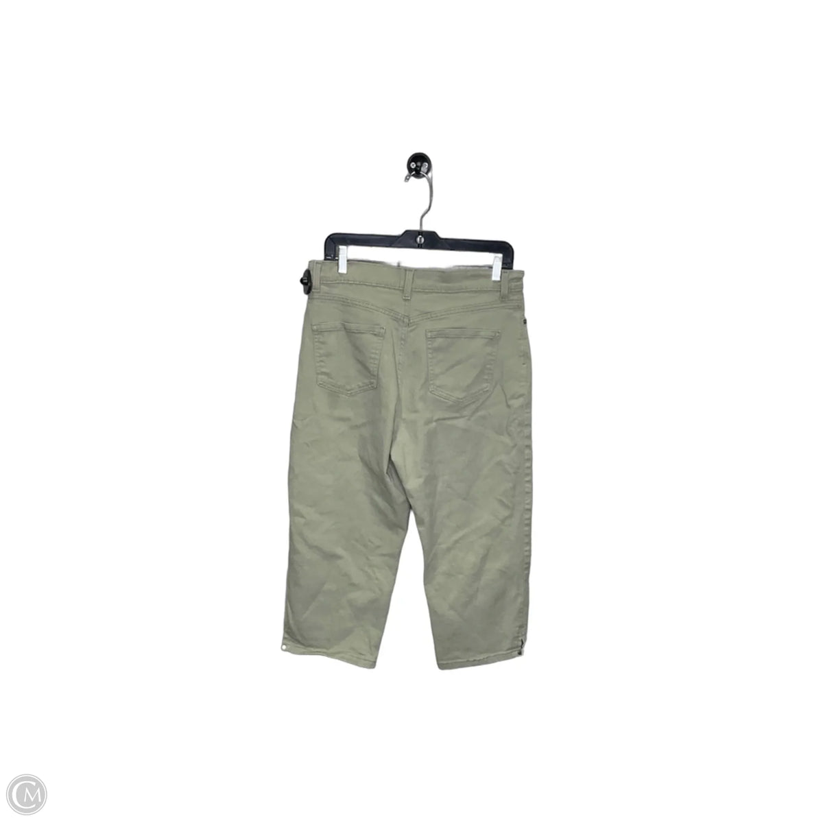 Jeans Cropped By Gloria Vanderbilt In Green Denim, Size: 12