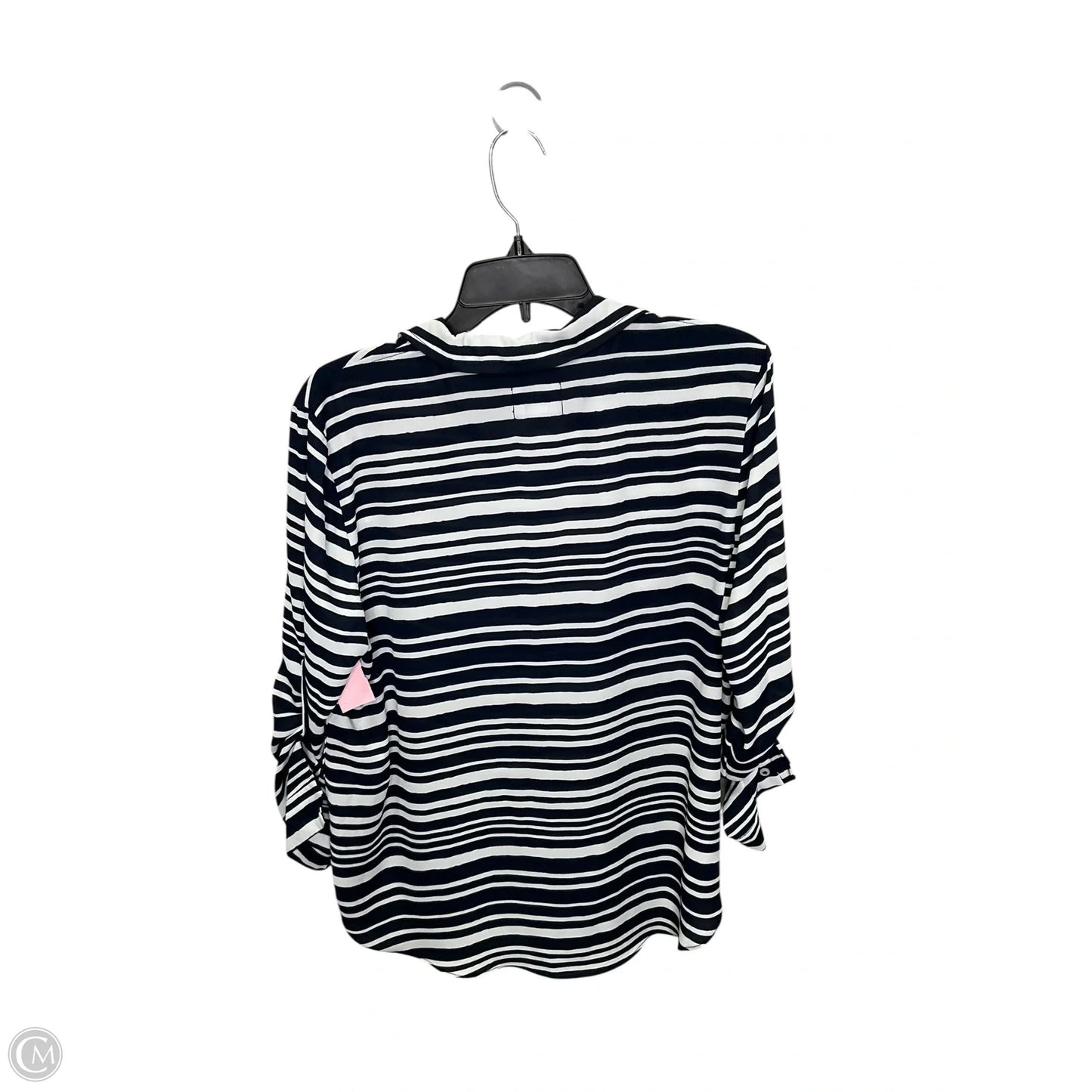 Top Long Sleeve By Simply Styled In Navy, Size: L