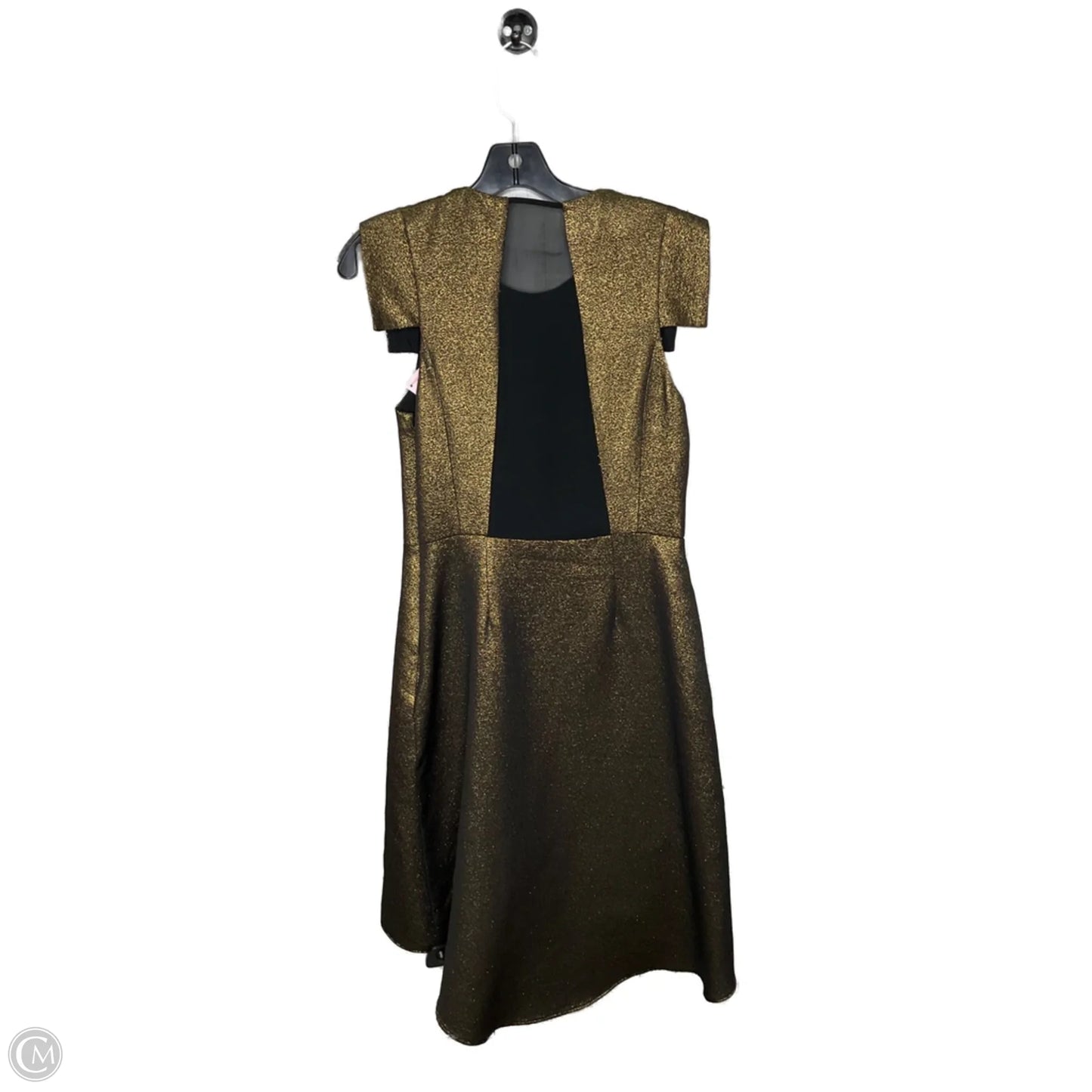 Dress Casual Midi By Halston Heritage In Gold, Size: M