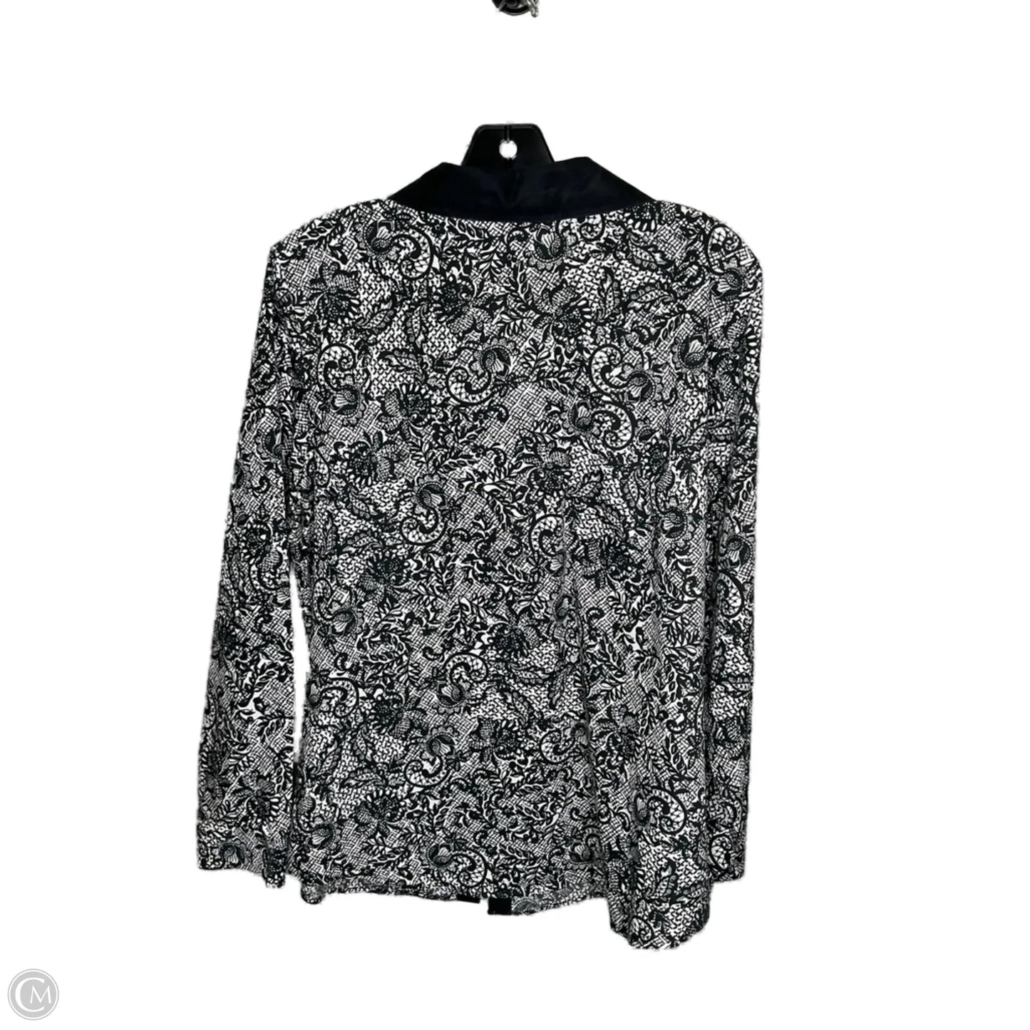 Top Long Sleeve By Chicos In Black, Size: S
