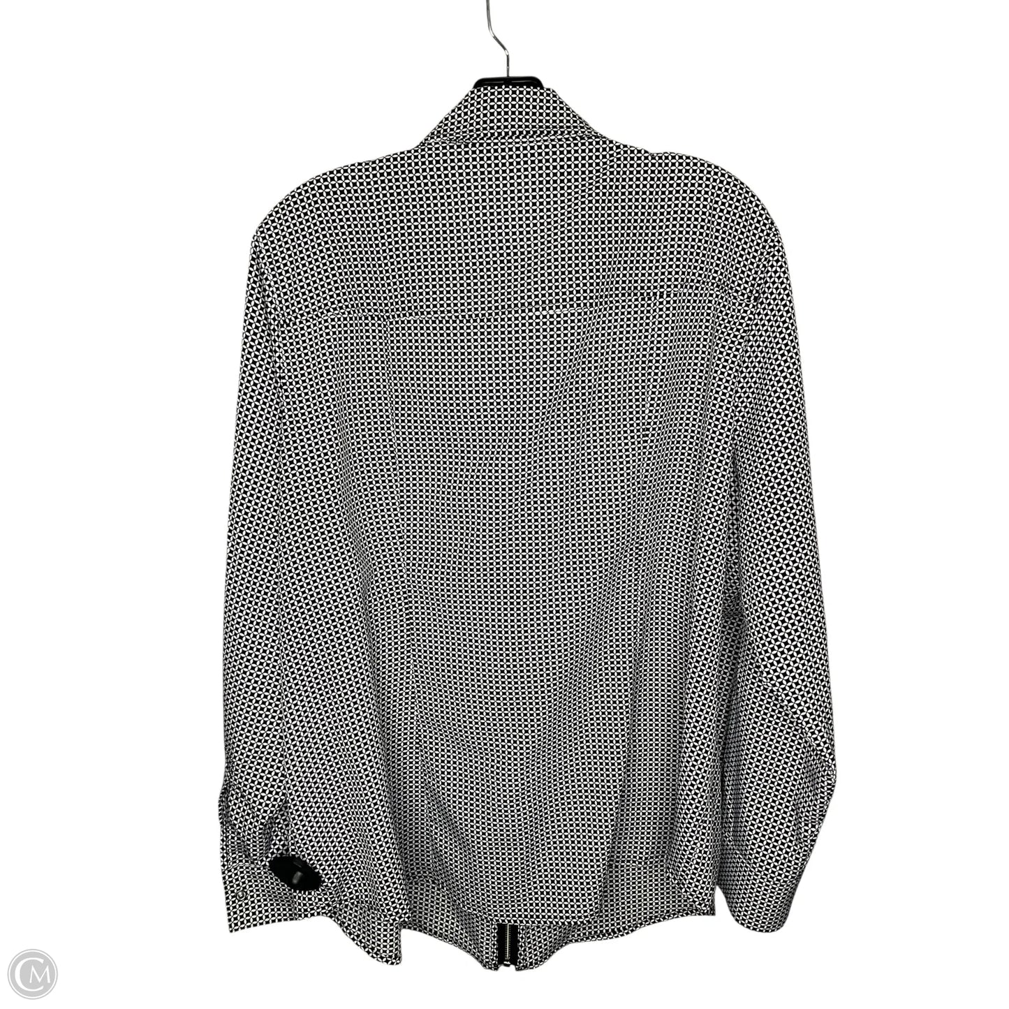 Blouse Long Sleeve By Michael By Michael Kors In Black, Size: 2x