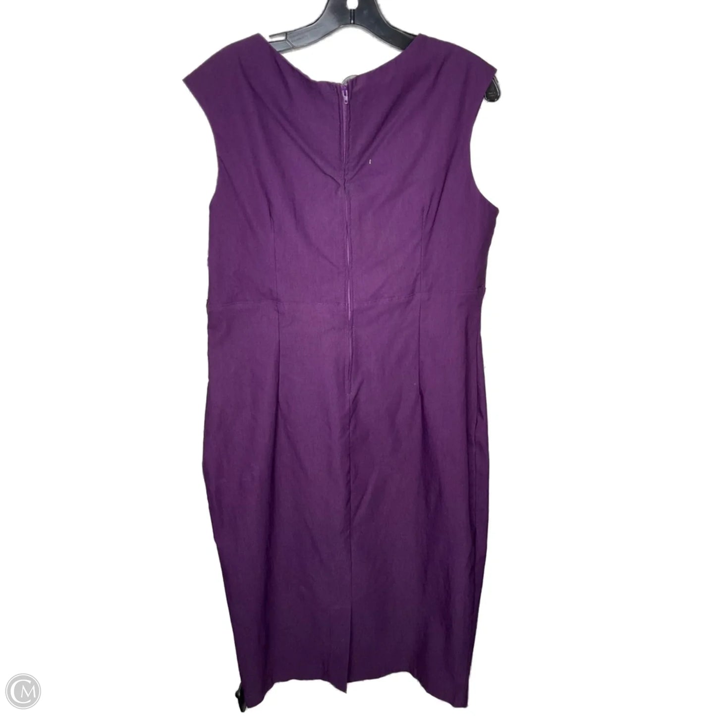 Dress Casual Midi By Clothes Mentor In Purple, Size: 3x
