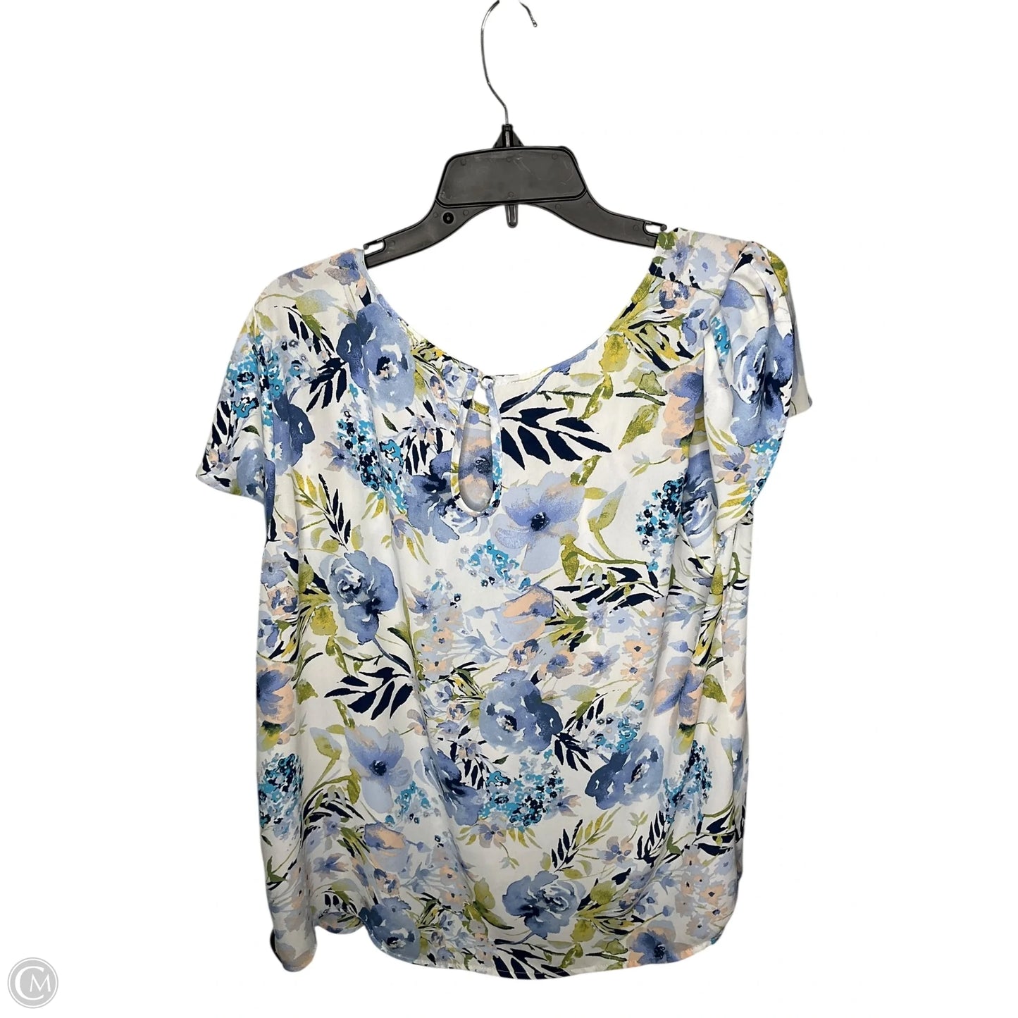 Top Short Sleeve By Papermoon In Floral Print, Size: 3x