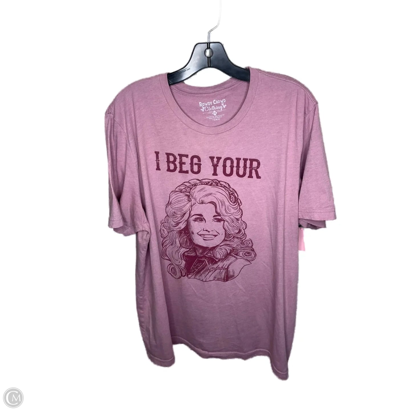 Top Short Sleeve By Clothes Mentor In Pink, Size: 2x