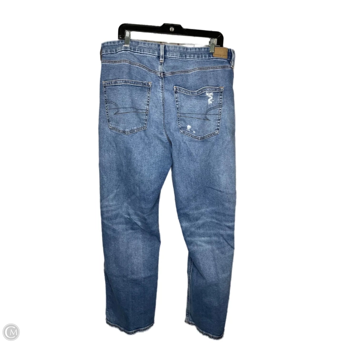 Jeans Straight By American Eagle In Blue Denim, Size: 18