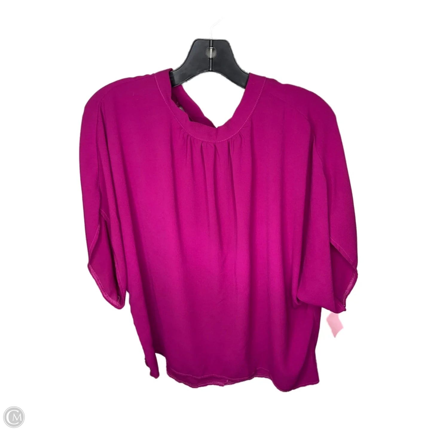 Blouse Short Sleeve By Clothes Mentor In Purple, Size: Xl