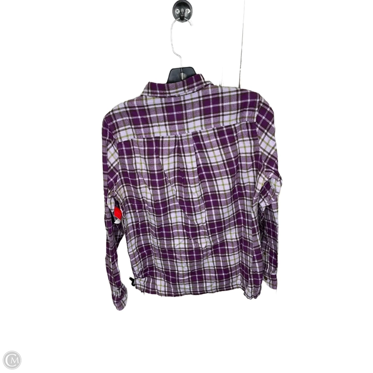 Top Long Sleeve By Cabelas In Purple, Size: M