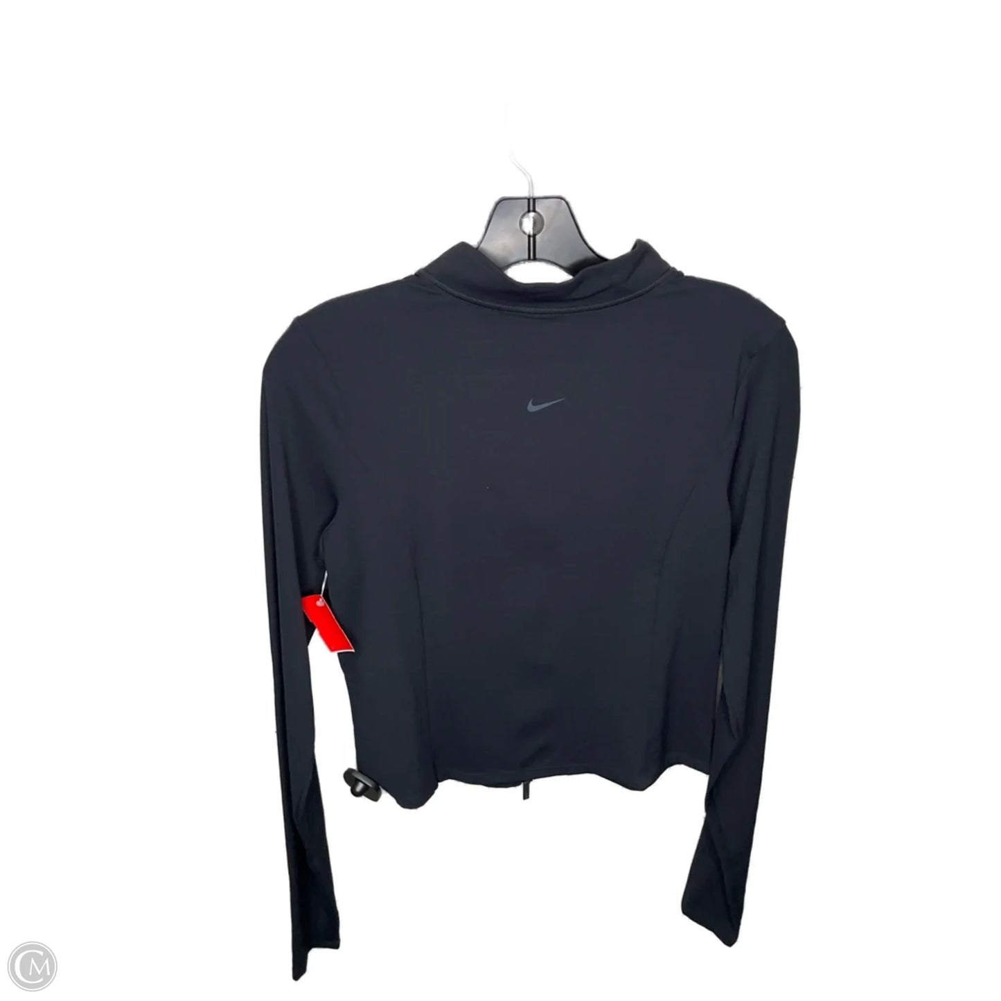 Top Long Sleeve By Nike Apparel In Black, Size: M