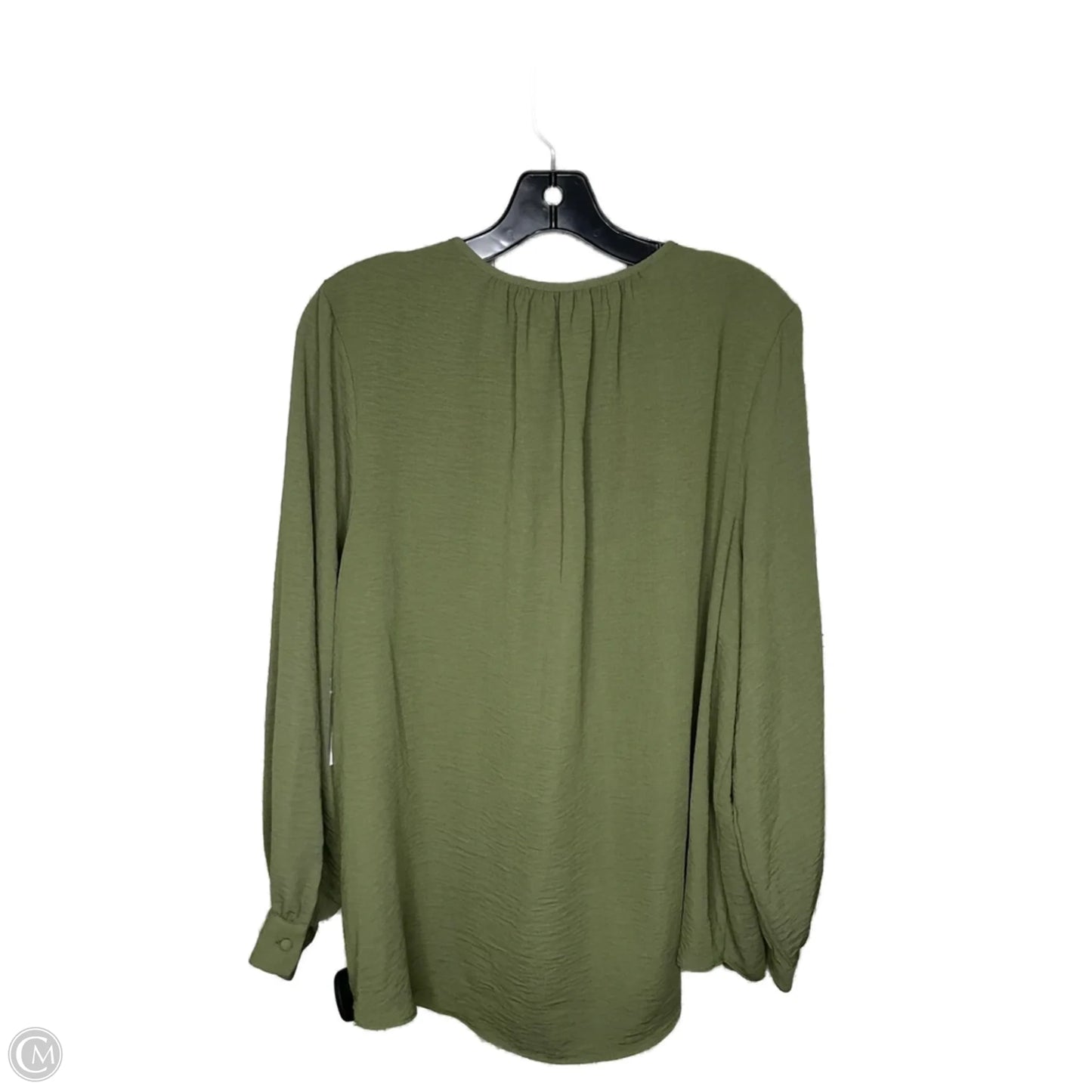 Top Long Sleeve By Nine West In Green, Size: 1x