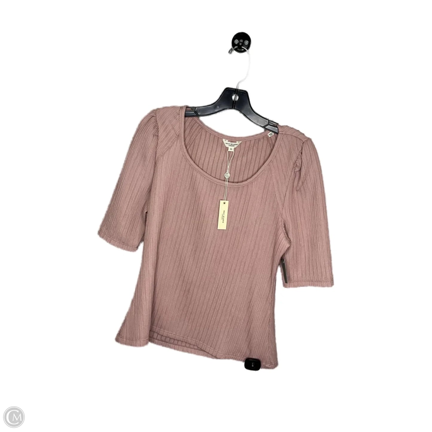 Top Short Sleeve By Max Studio In Pink, Size: Xl
