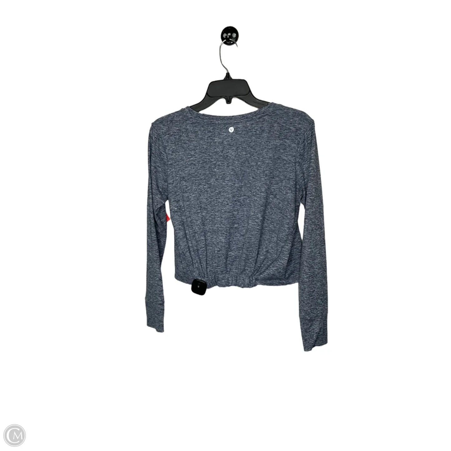 Athletic Top Long Sleeve Crewneck By Velocity In Navy, Size: S