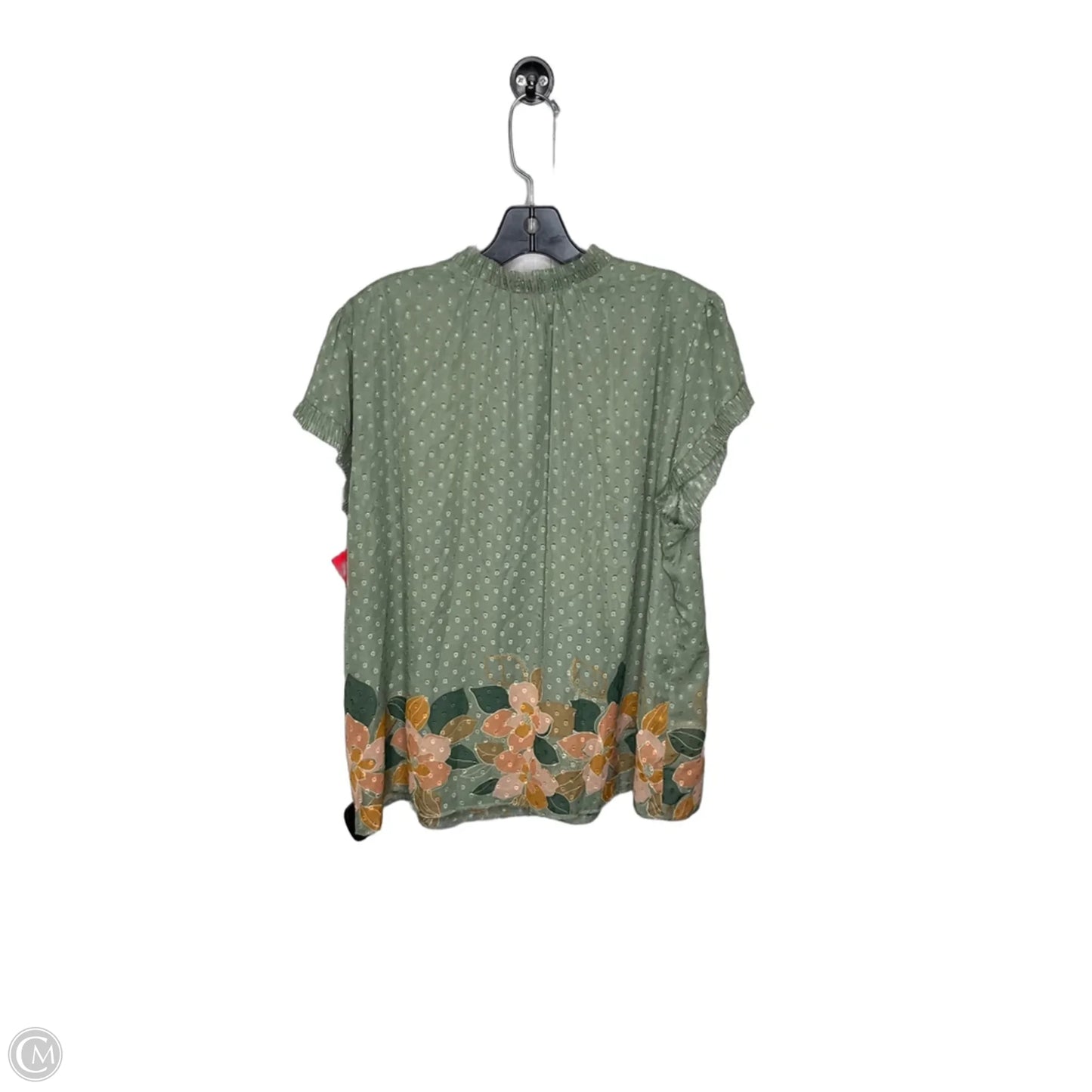 Top Short Sleeve By Dr2 In Green, Size: 2x