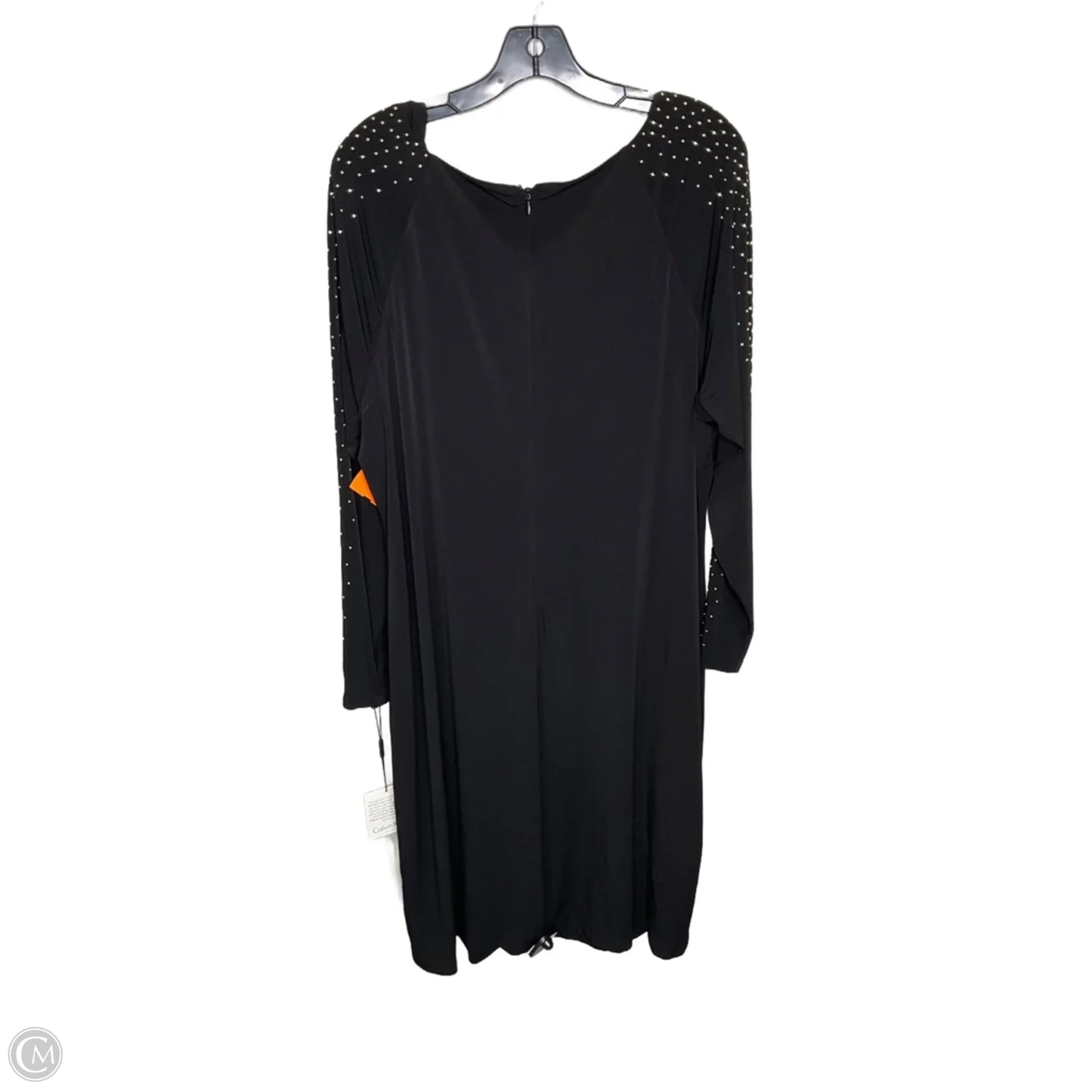 Dress Casual Midi By Calvin Klein In Black, Size: 3x