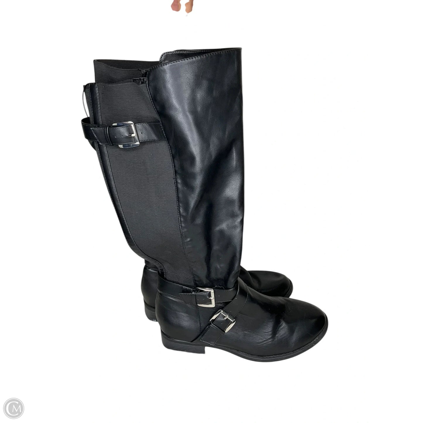 Boots Knee Flats By Torrid In Black, Size: 11.5
