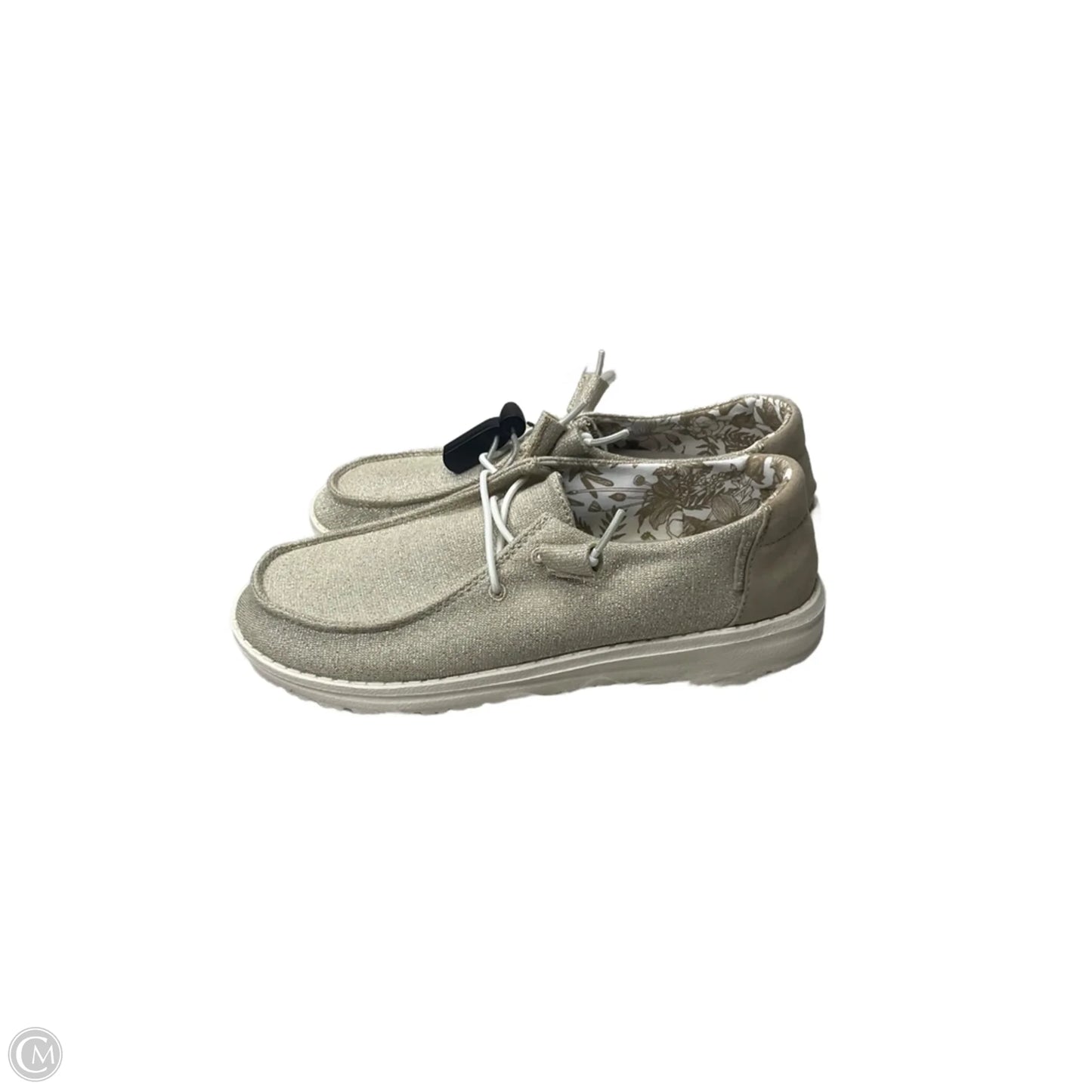 Shoes Sneakers By Hey Dude In Gold, Size: 7