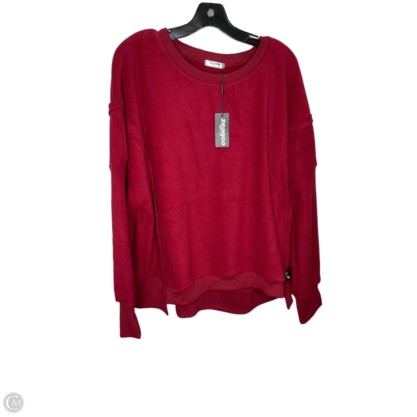Sweatshirt Crewneck By Zeagoo In Red, Size: 2x