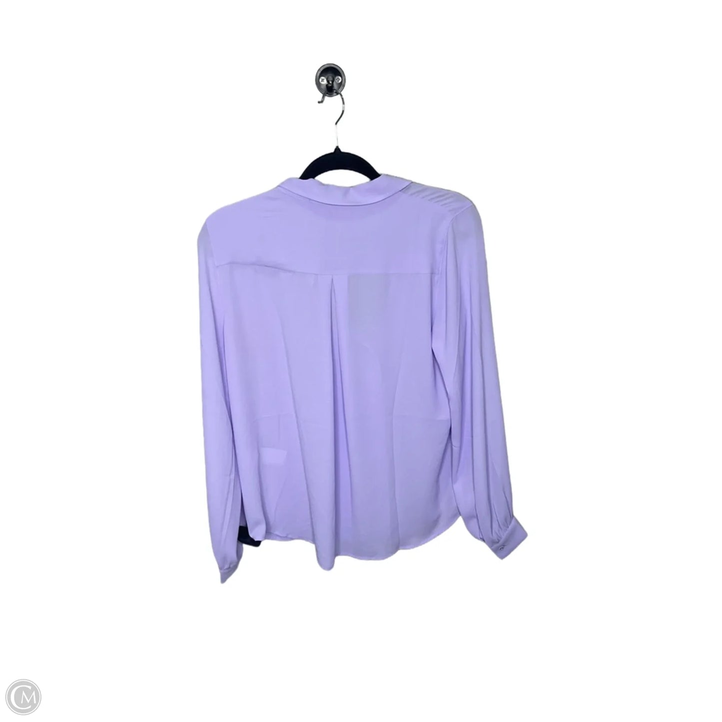 Blouse Long Sleeve By White House Black Market In Purple, Size: S