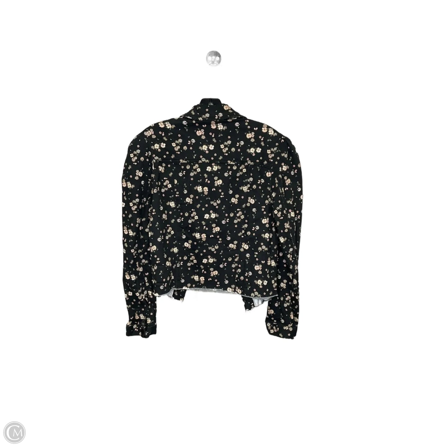 Jacket Denim By Celebrity Pink In Floral Print, Size: L