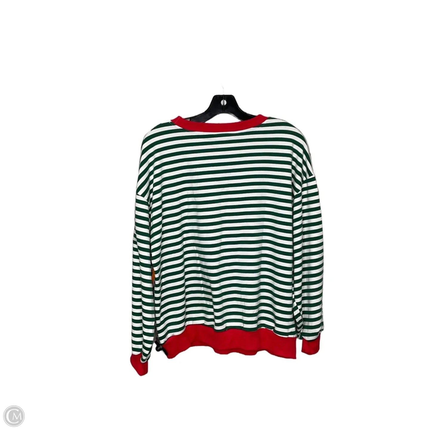 Top Long Sleeve By Clothes Mentor In Green & Red, Size: S