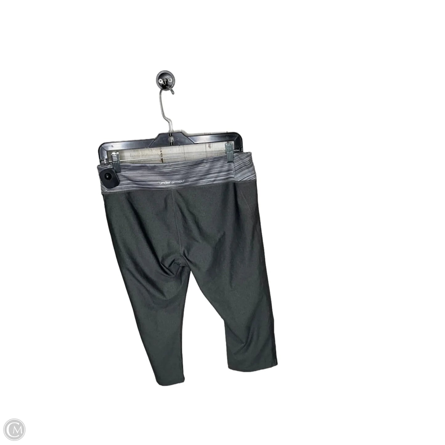 Athletic Leggings Capris By Under Armour In Grey, Size: L