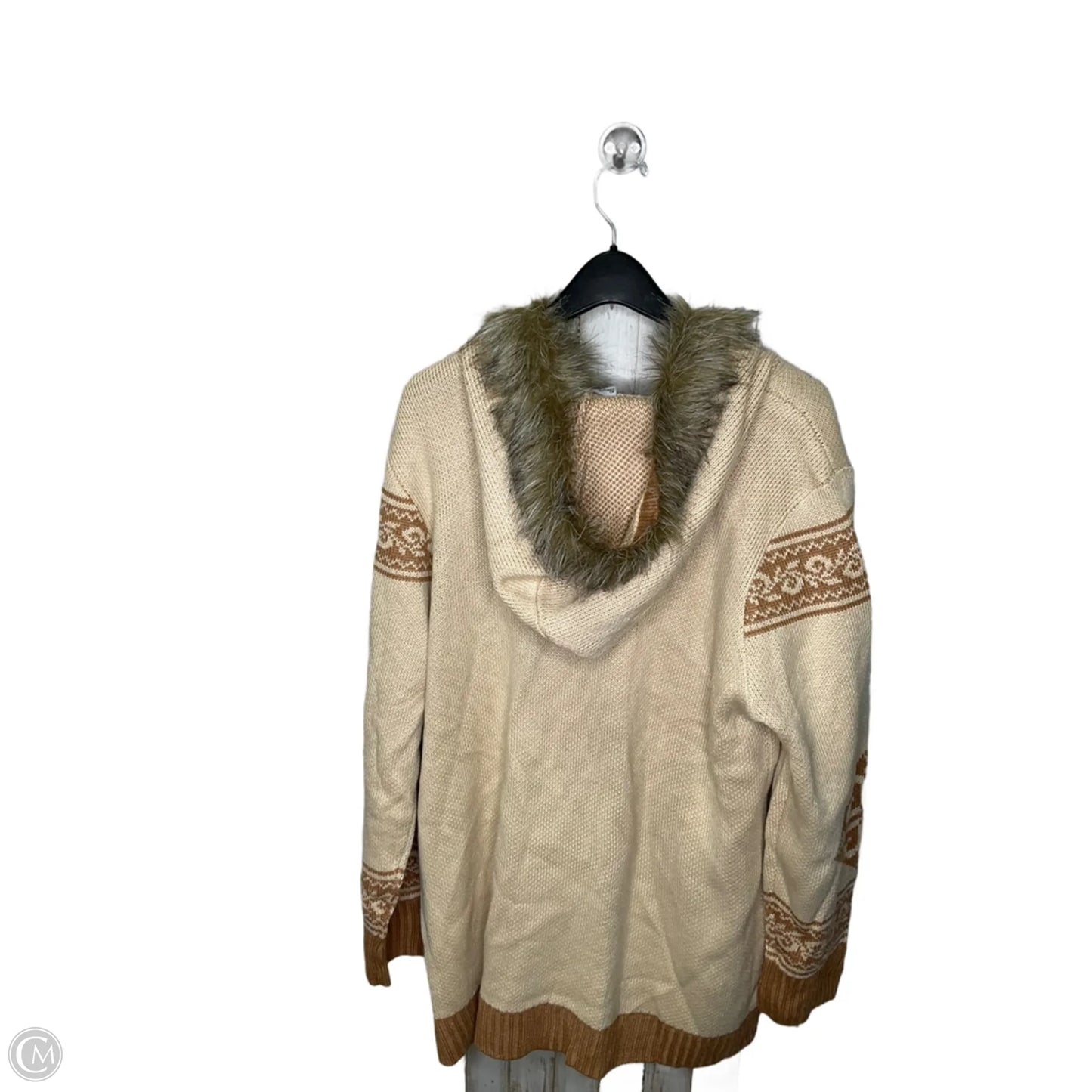 Jacket Fleece By Clothes Mentor In Brown, Size: Xl