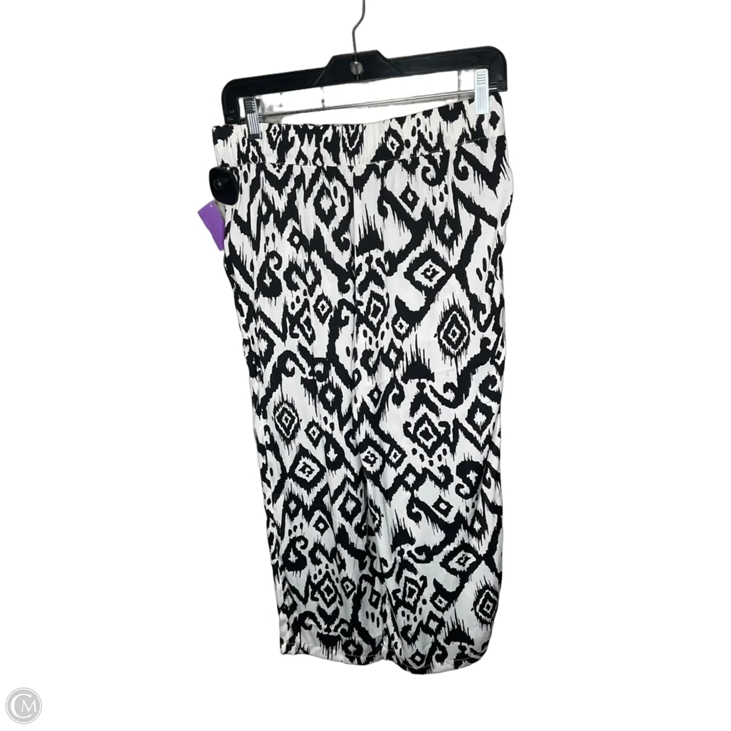 Pants Linen By Philosophy In Black & White, Size: Sp