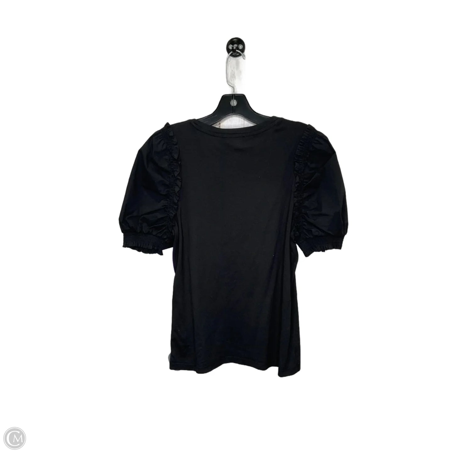 Top Short Sleeve By Dkny In Black, Size: S