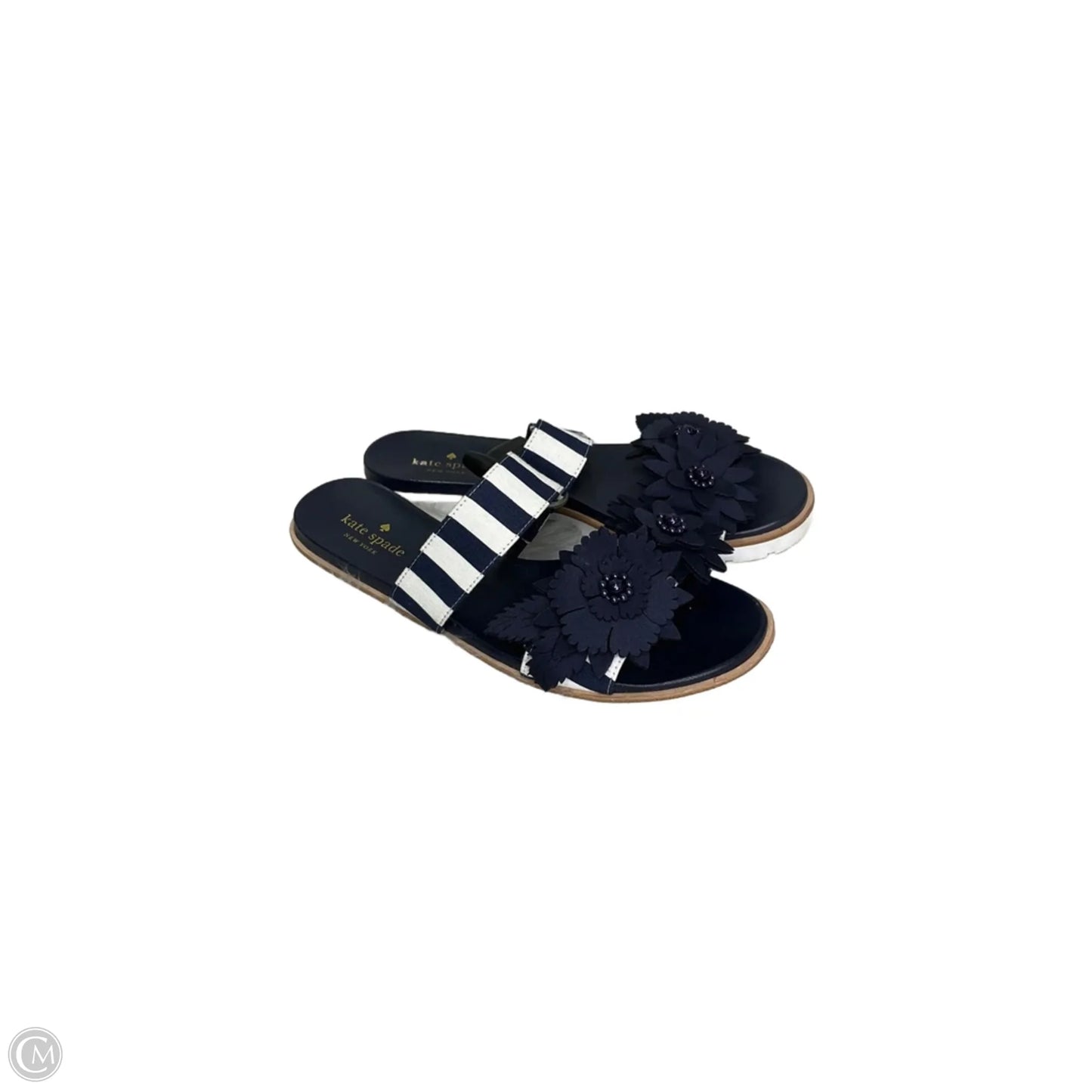 Sandals Designer By Kate Spade In Blue, Size: 9