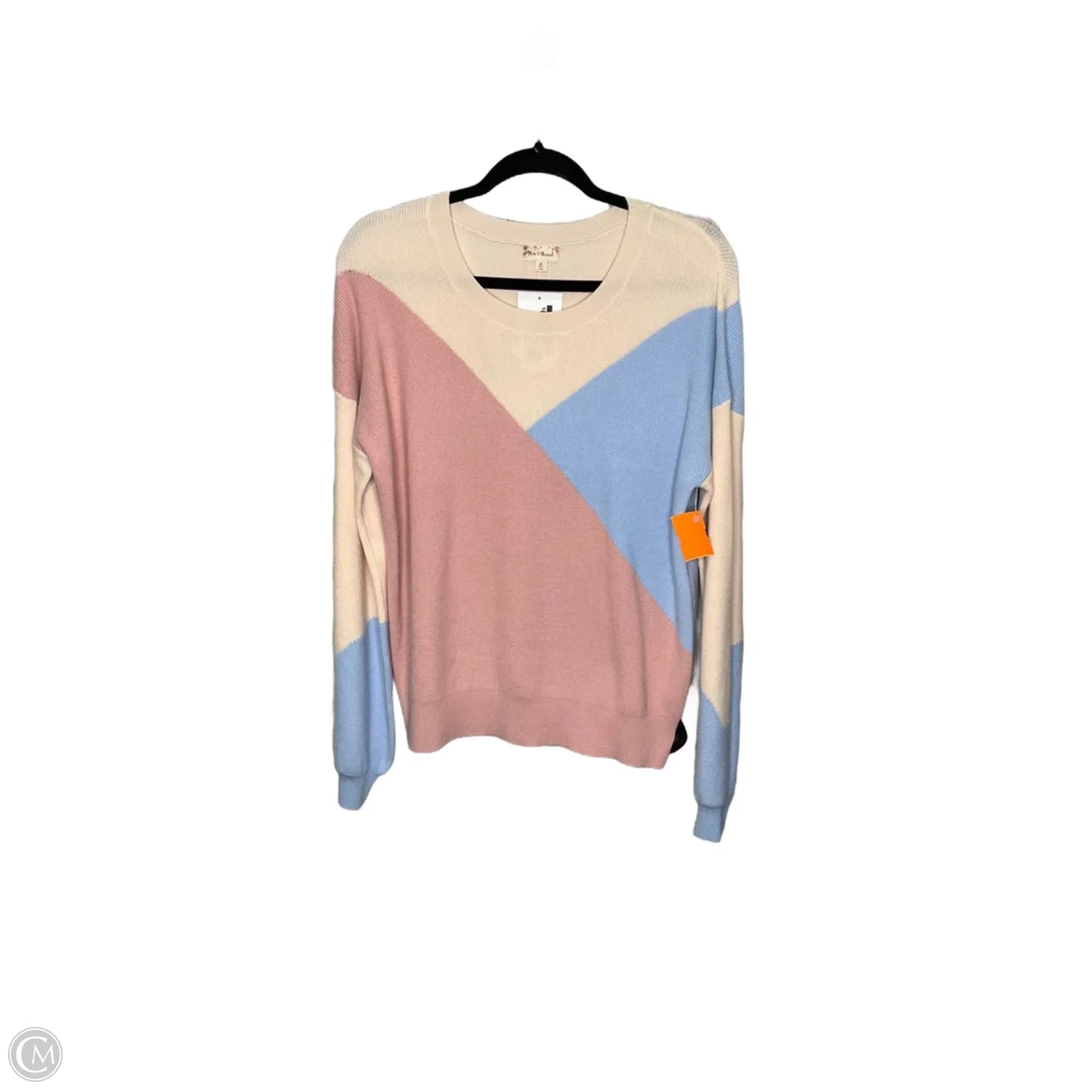 Top Long Sleeve By Hem & Thread In Blue & Pink, Size: M