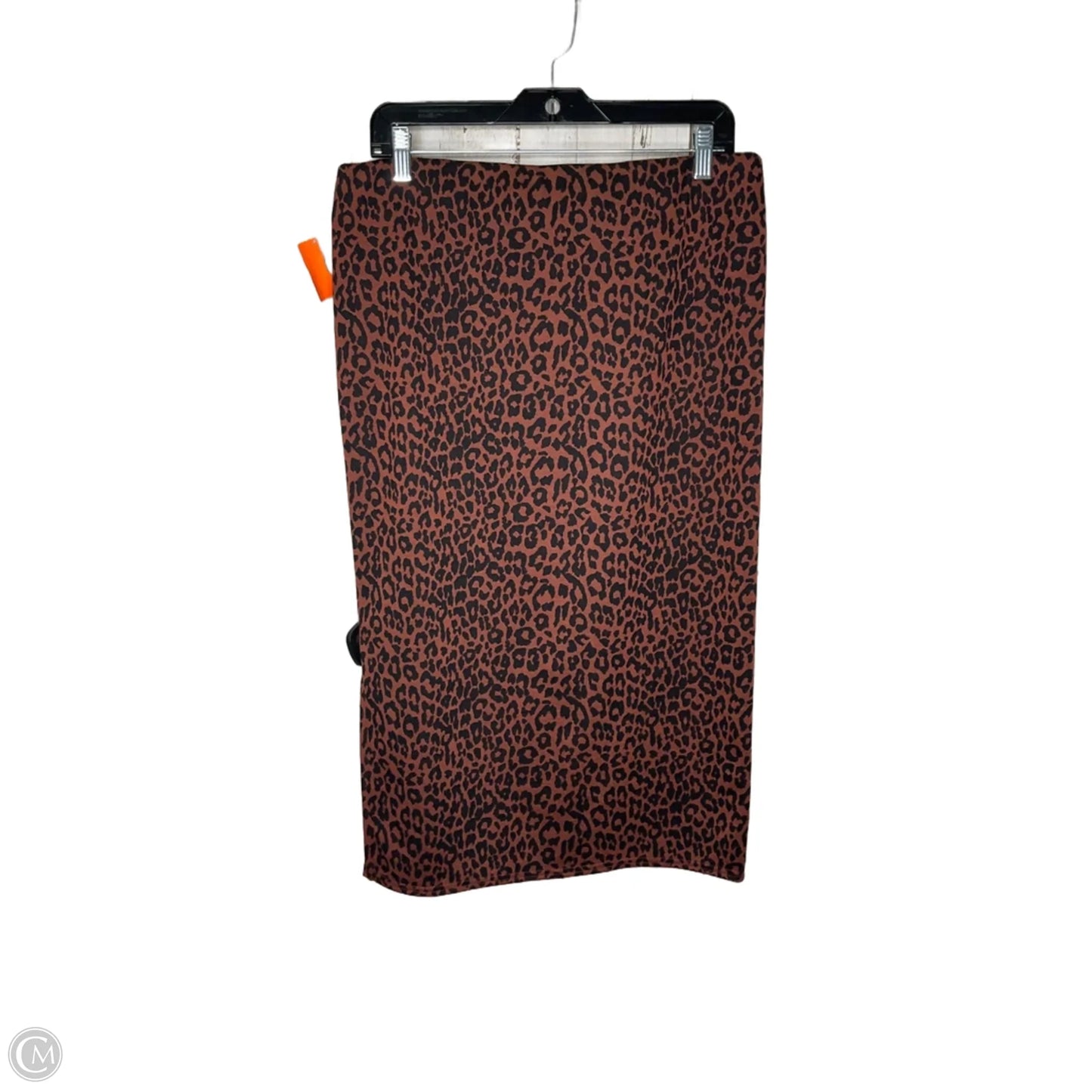 Skirt Midi By Loft In Animal Print, Size: L