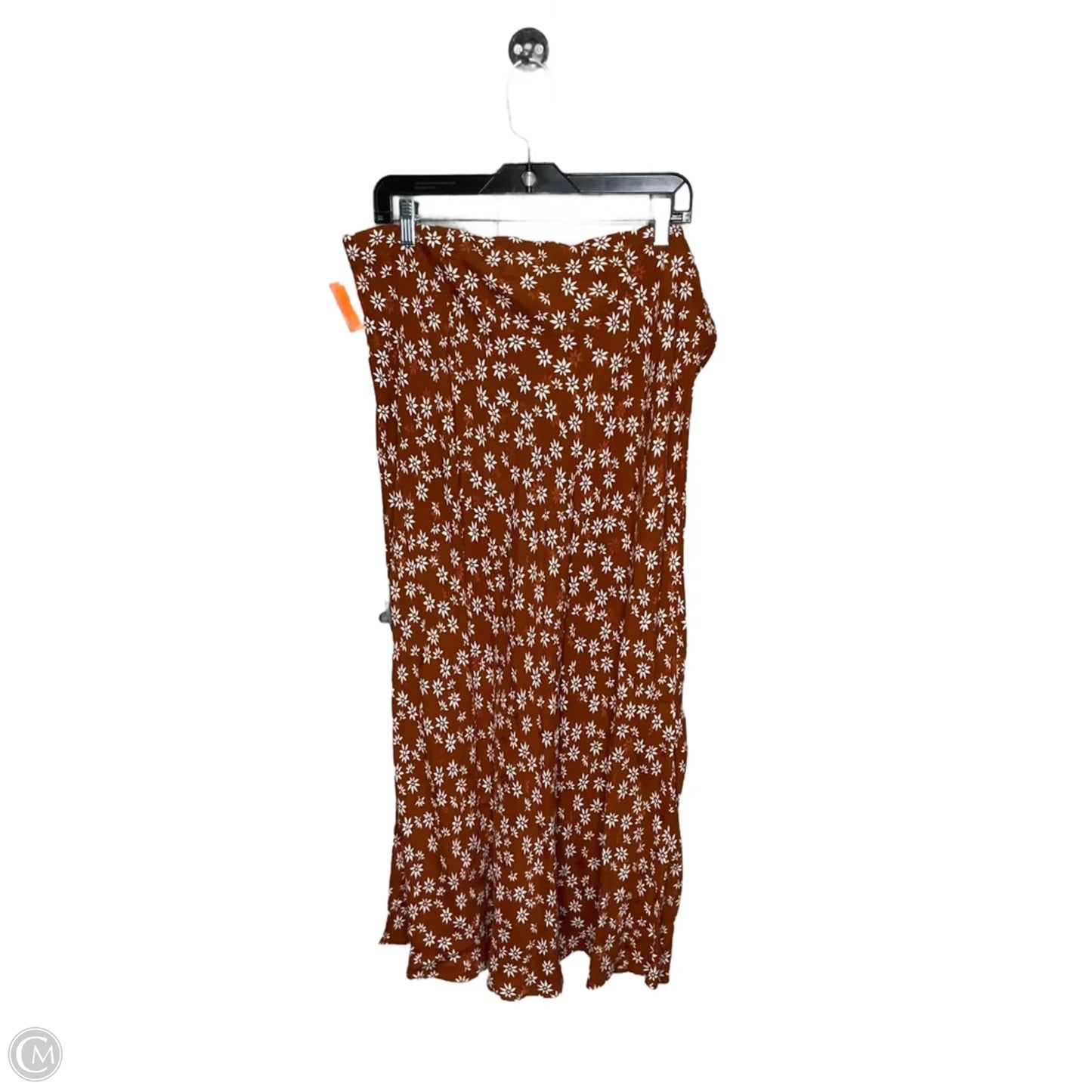 Skirt Midi By Loft In Brown, Size: Xl