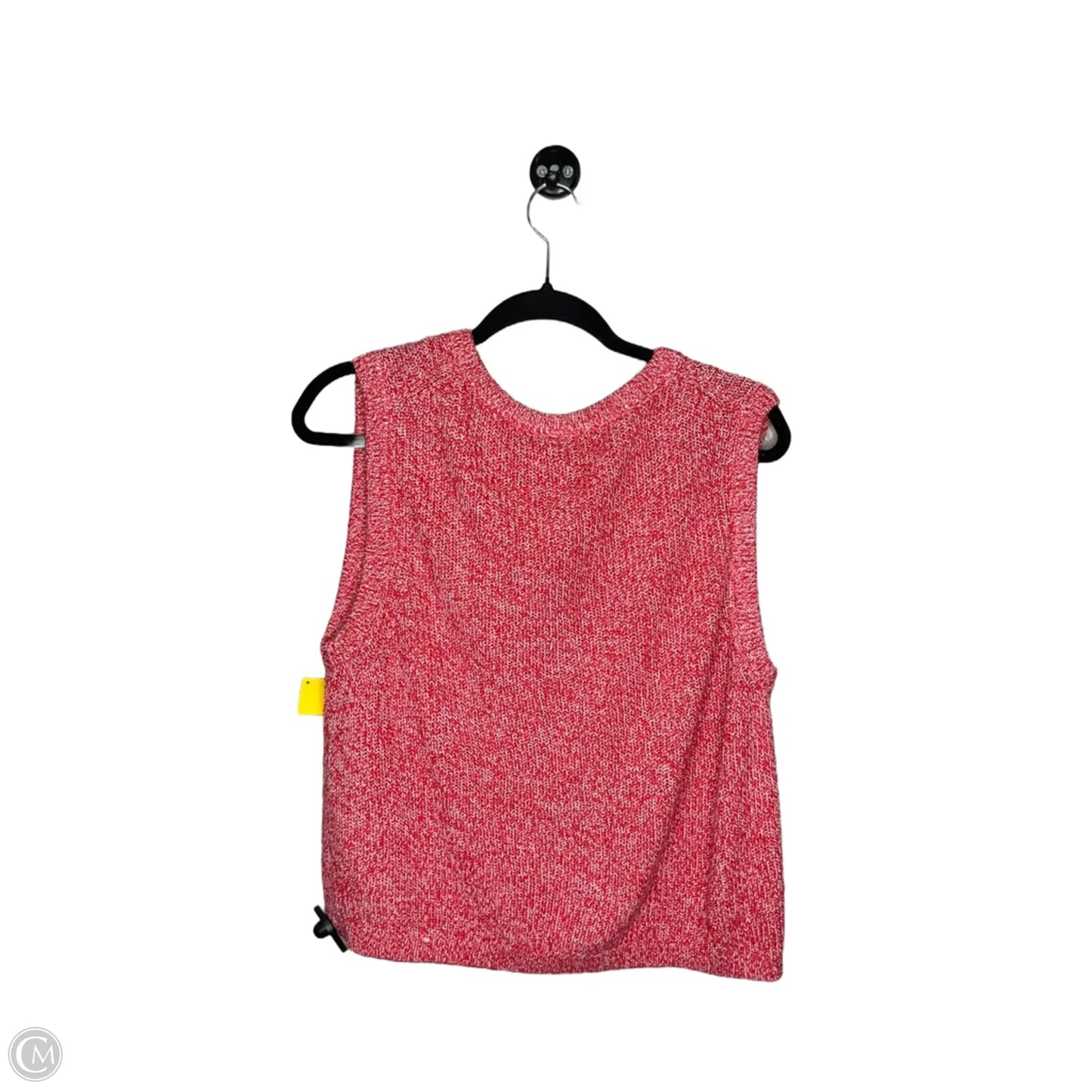 Vest Sweater By Divided In Red, Size: Xl