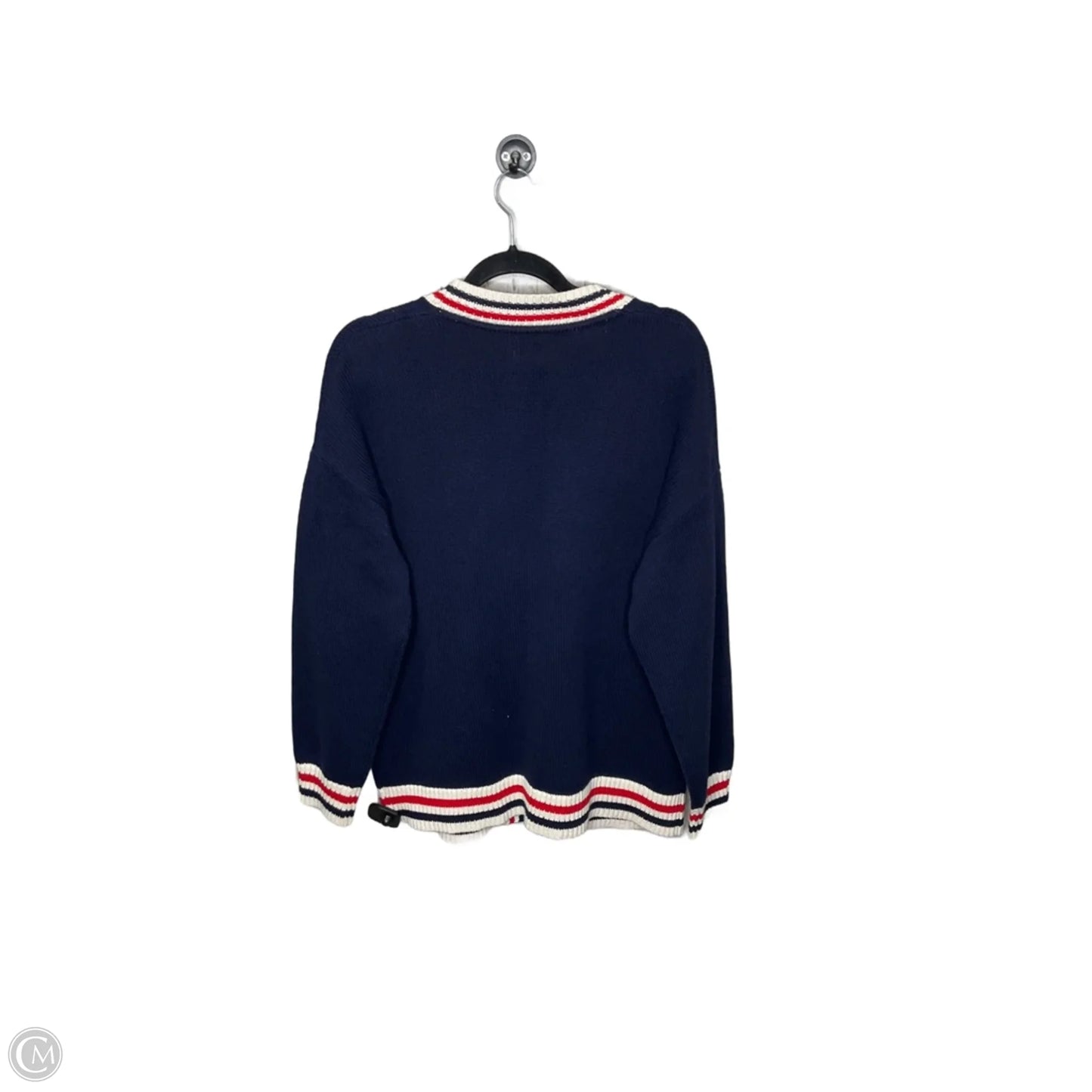 Cardigan By Gap In Blue & Red, Size: L