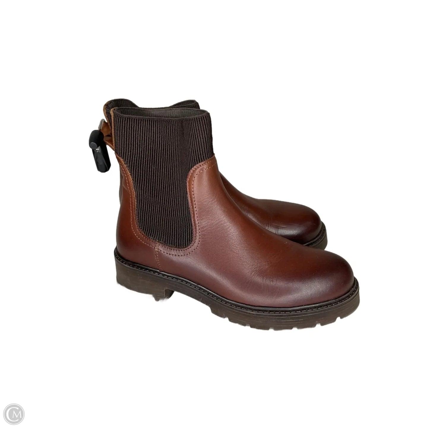 Boots Ankle Flats By Clothes Mentor In Brown, Size: 8