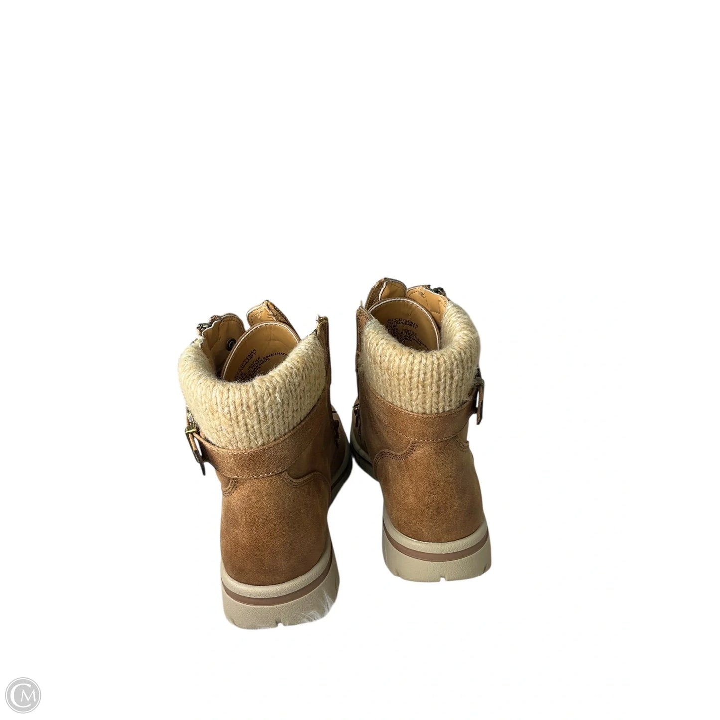 Boots Ankle Flats By Clothes Mentor In Brown, Size: 8.5