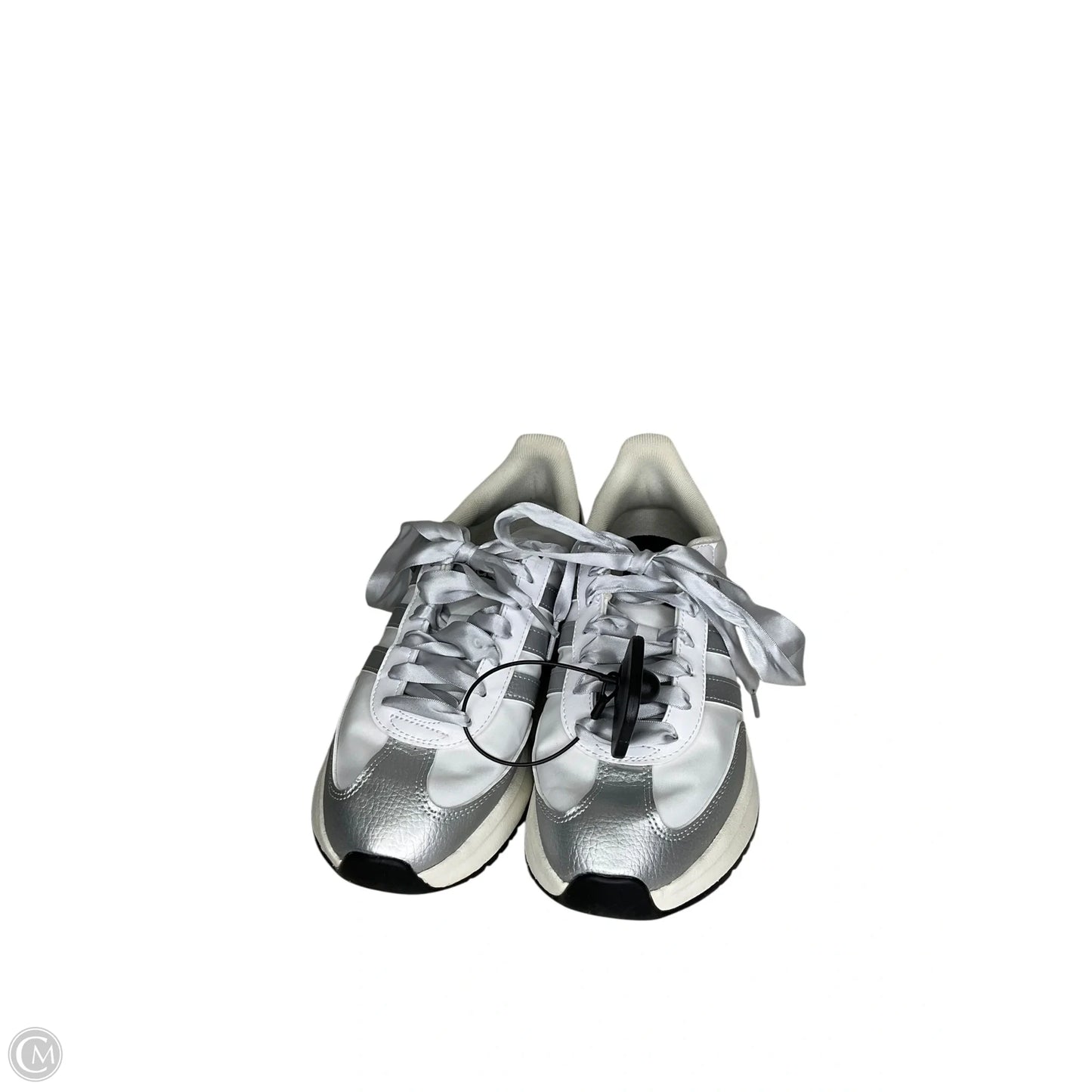 Shoes Sneakers By Adidas In Grey & White, Size: 8.5