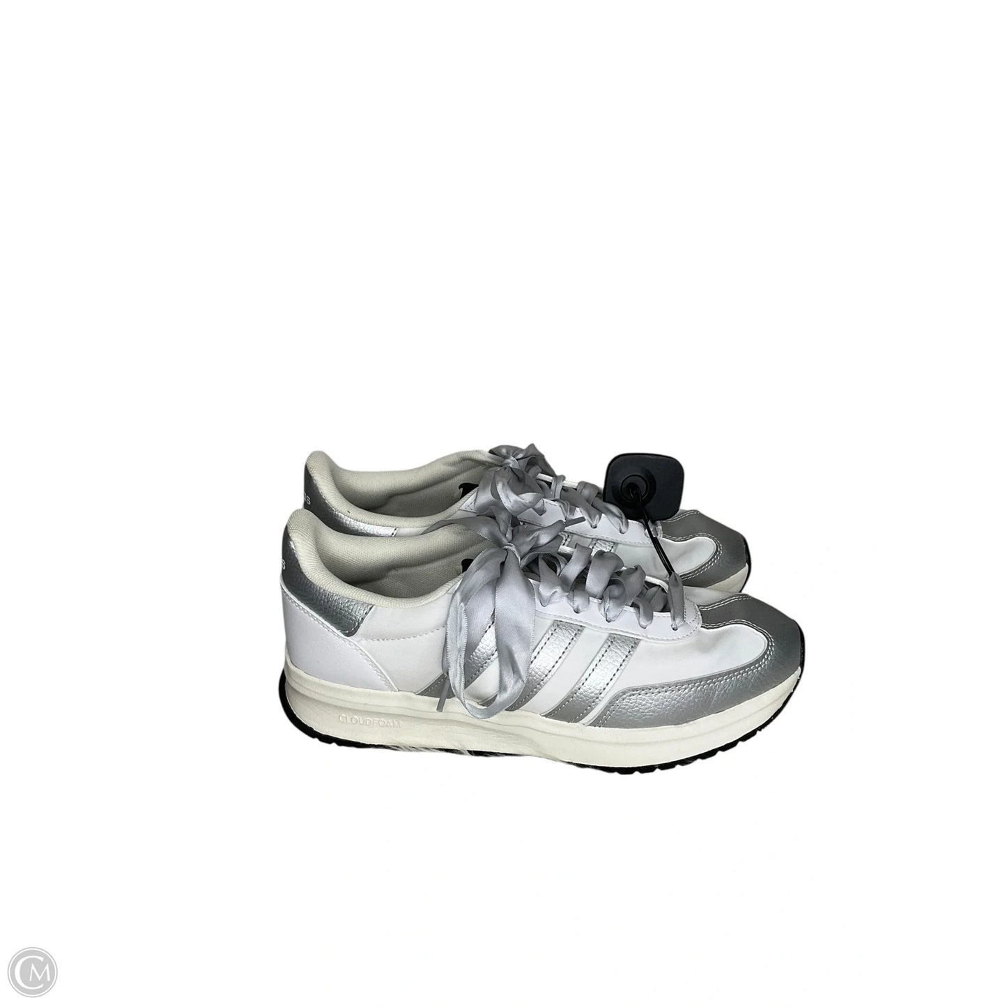 Shoes Sneakers By Adidas In Grey & White, Size: 8.5