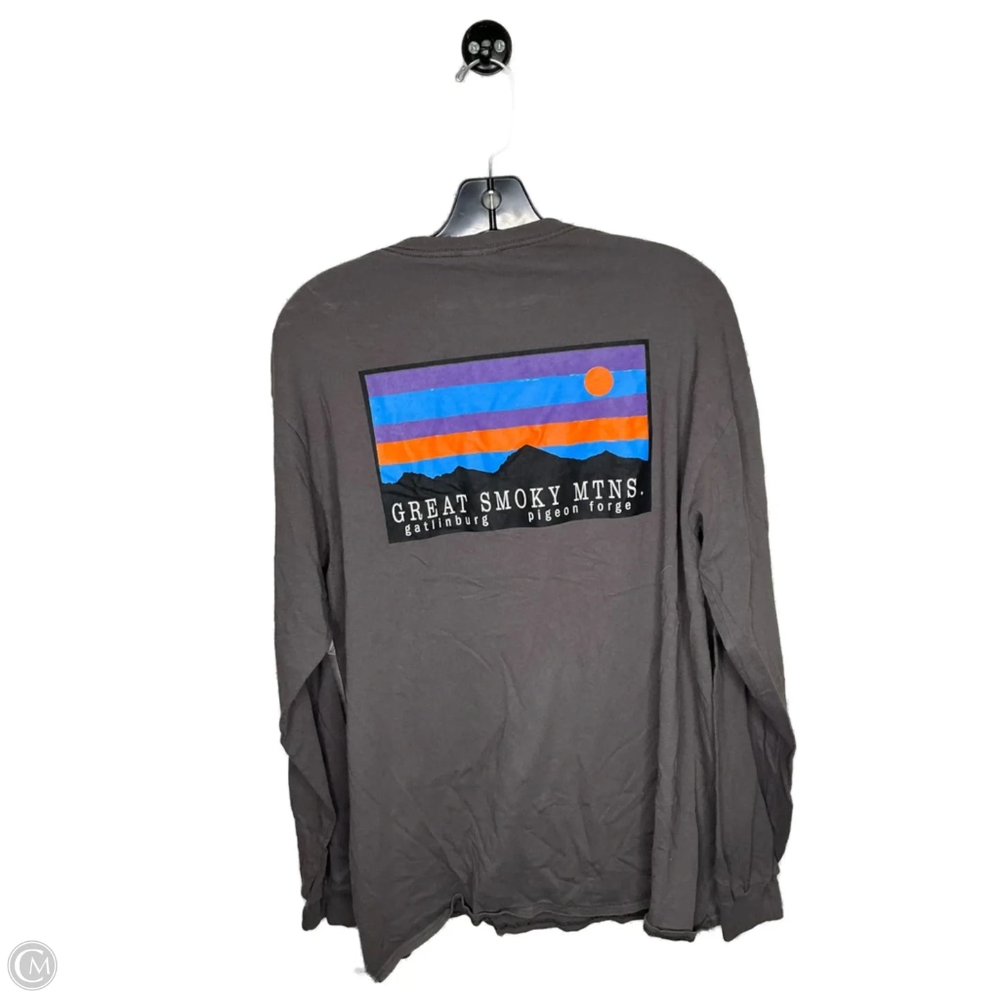 Top Long Sleeve By Clothes Mentor In Grey, Size: L