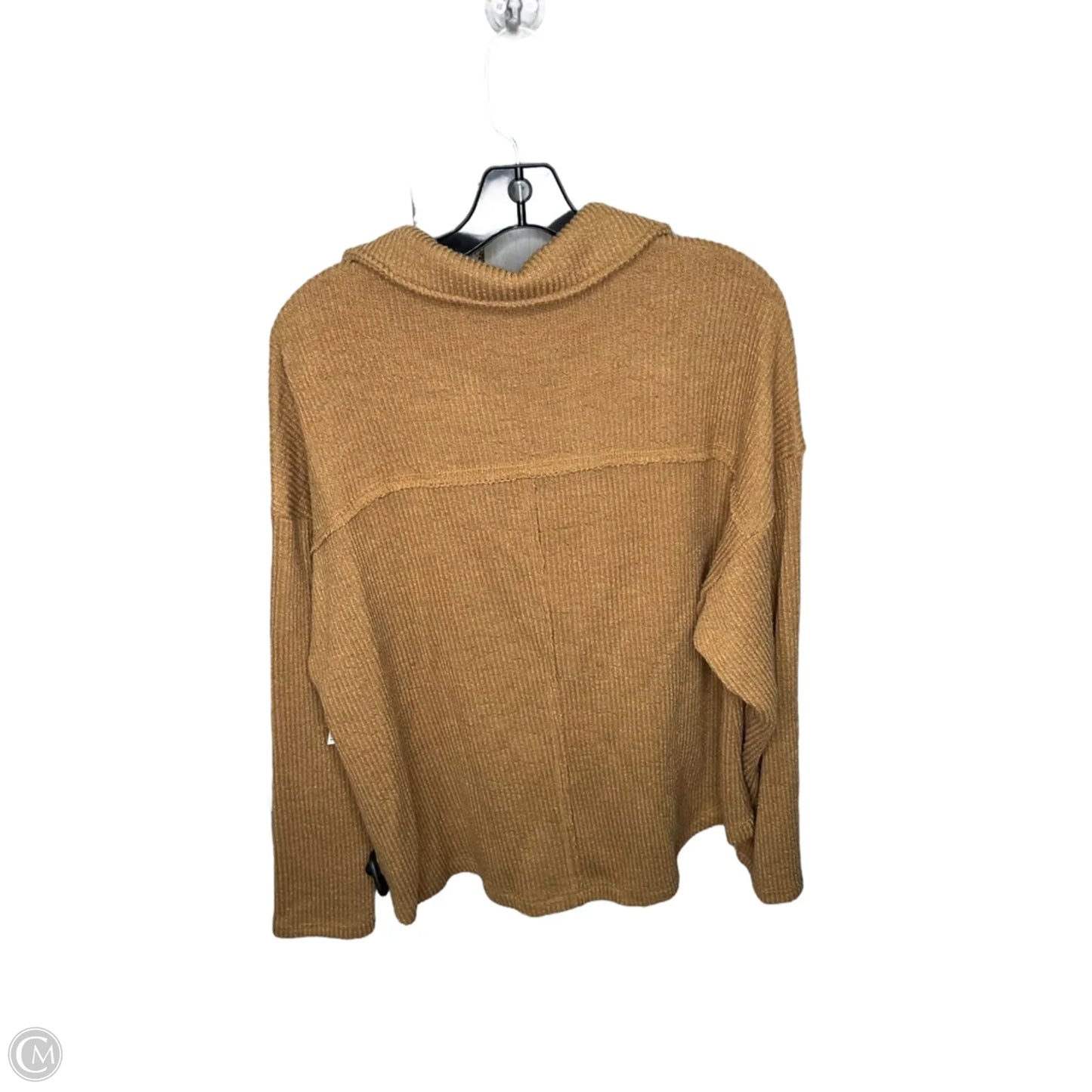 Top Long Sleeve By New In In Brown, Size: 1x