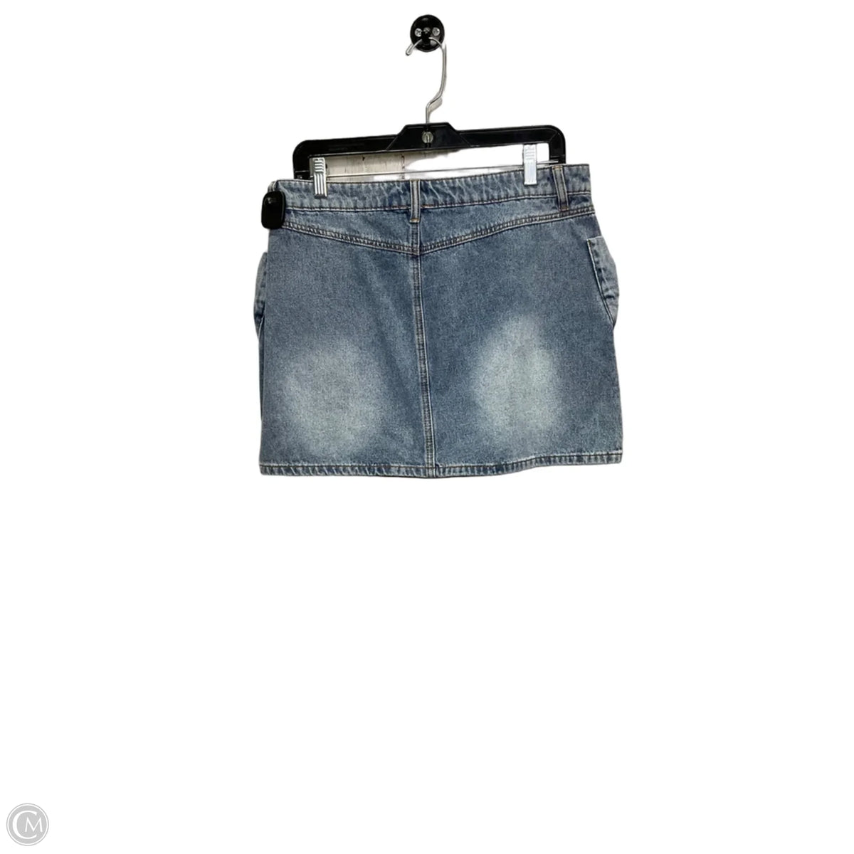 Skirt Mini & Short By Cmc In Blue Denim, Size: Xl