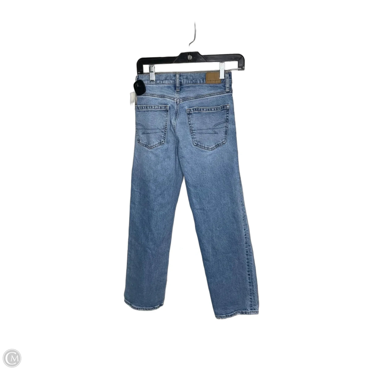Jeans Straight By American Eagle In Blue Denim, Size: 0