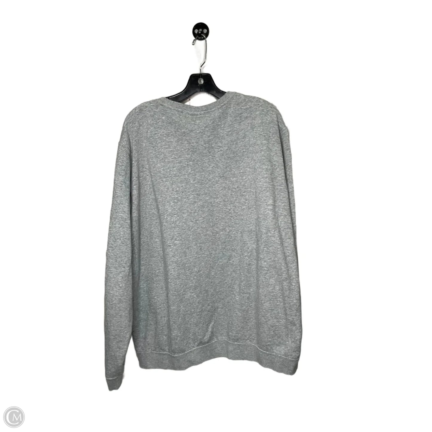 Sweatshirt Crewneck By Nike In Grey, Size: Xxl