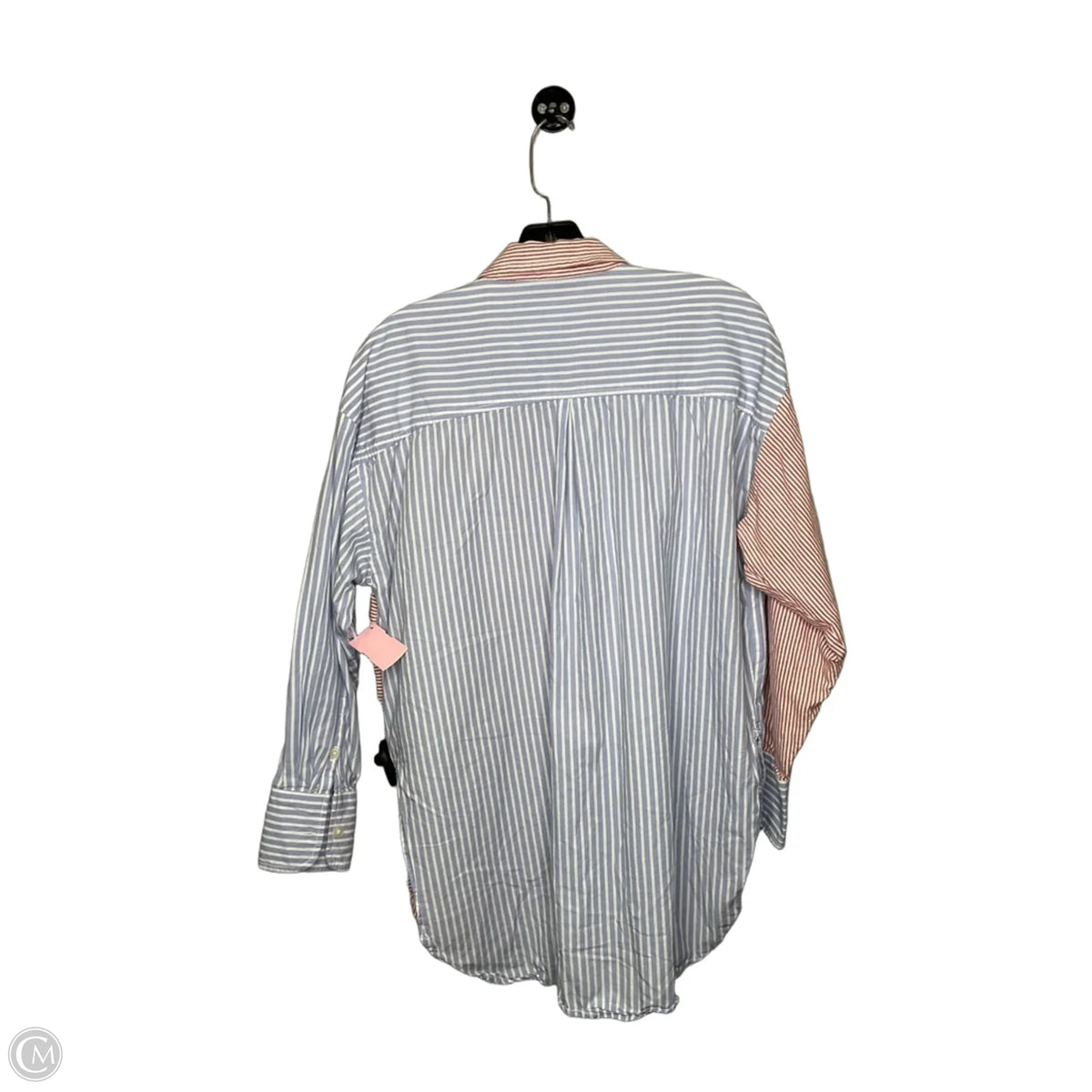 Top Long Sleeve By Maeve In Blue & Red, Size: S