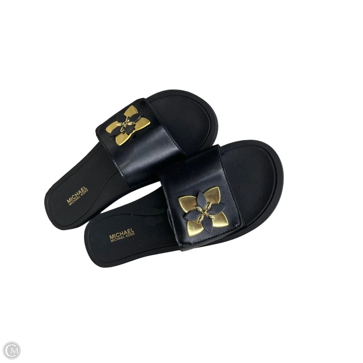 Sandals Flats By Michael By Michael Kors In Black, Size: 8