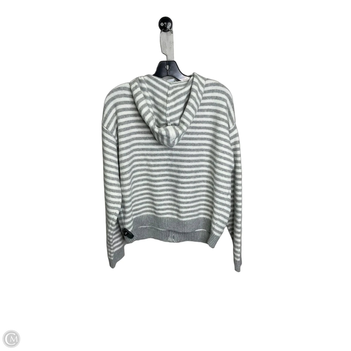 Cardigan By Things Between In Grey & White, Size: M