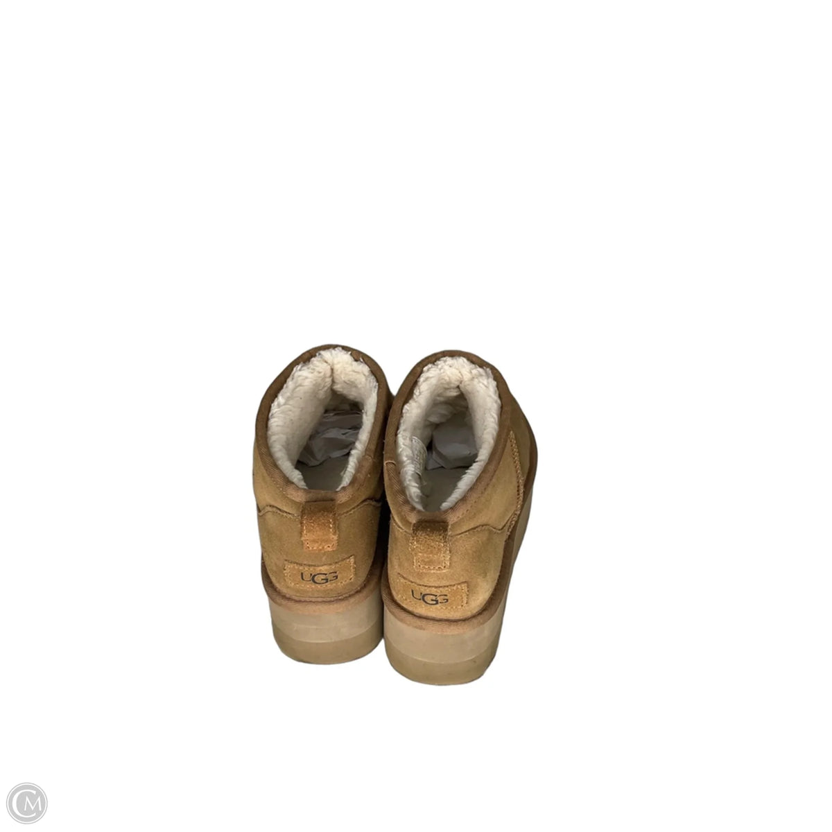 Boots Designer By Ugg In Brown, Size: 10