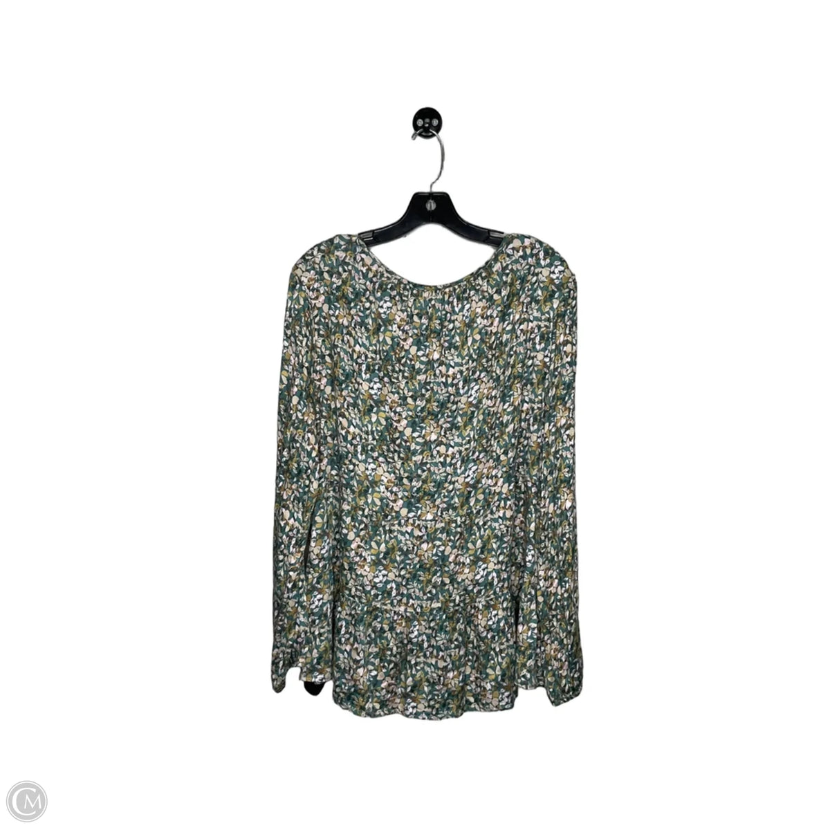 Top Long Sleeve By Tribal In Floral Print, Size: Xl
