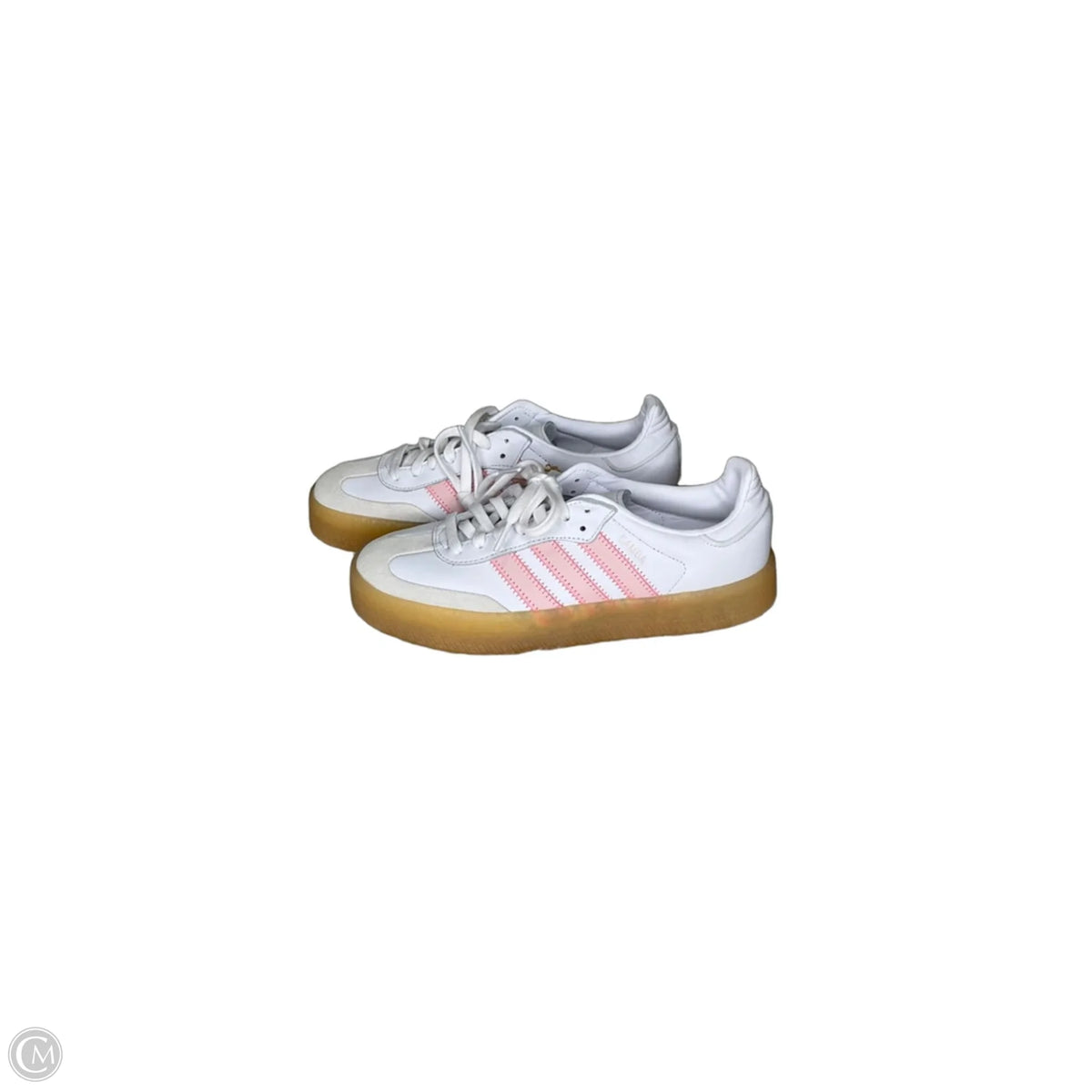 Shoes Sneakers By Adidas In Pink & White, Size: 8.5