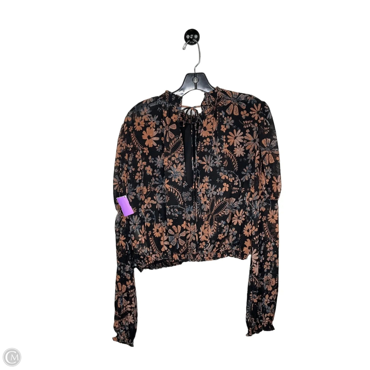 Top Long Sleeve By Free People In Black, Size: Xs