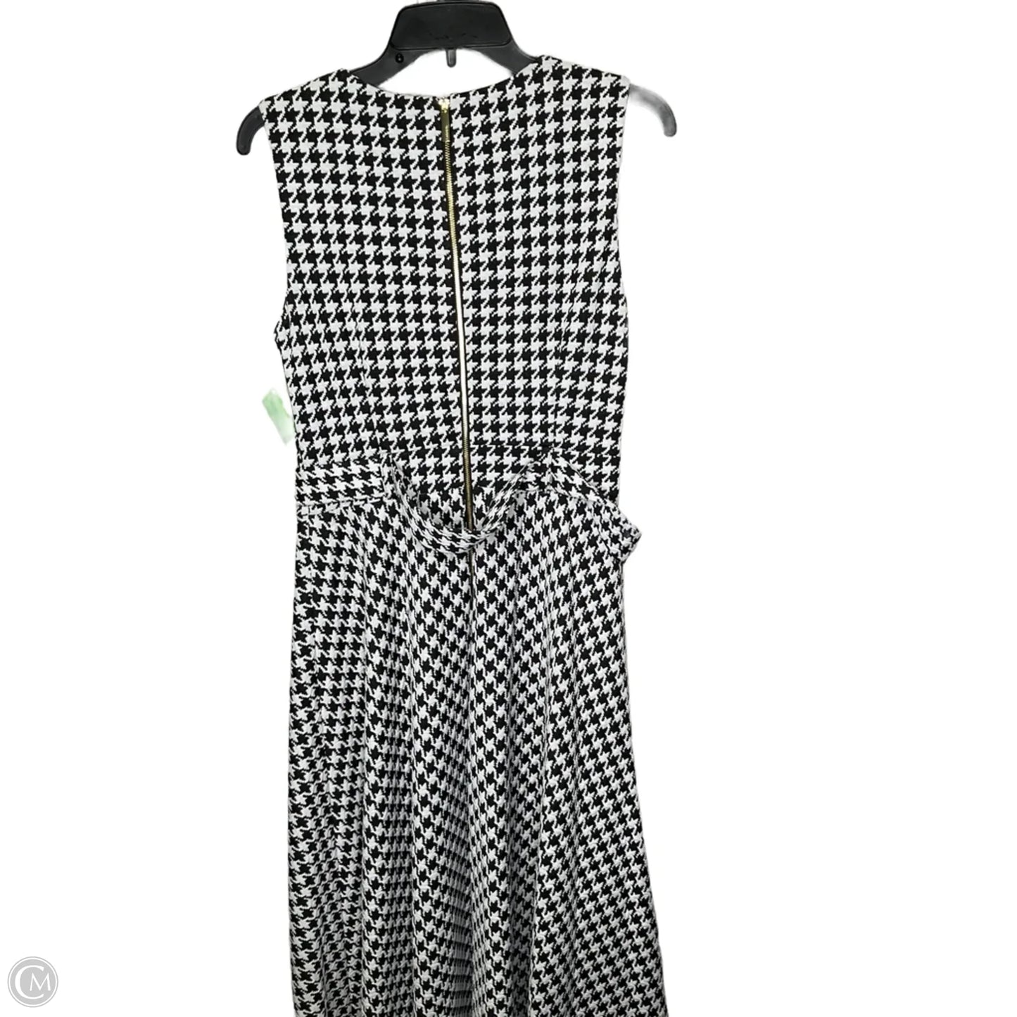 Dress Casual Midi By Calvin Klein In Black & White, Size: 8